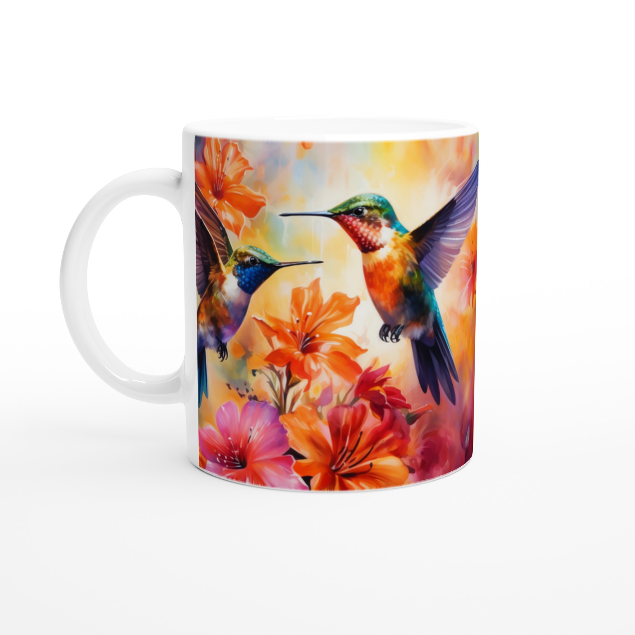 Färgsprakande Kolibrimugg – 11 oz Keramikmugg med Tropisk Blomsterprakt i Valfri Färg 1 6ab9e3e2-d99e-4c31-9676-561dddb92806