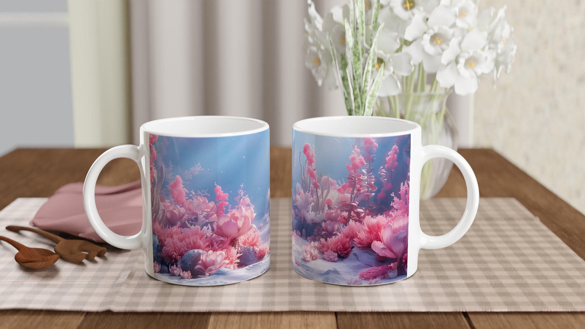 Förtrollande Blomsterdröm 11oz Keramikmugg – En touch av magi i varje klunk, välj din färg! 10 6ae5bd4e-0eca-4de3-ab8d-32477ce34038