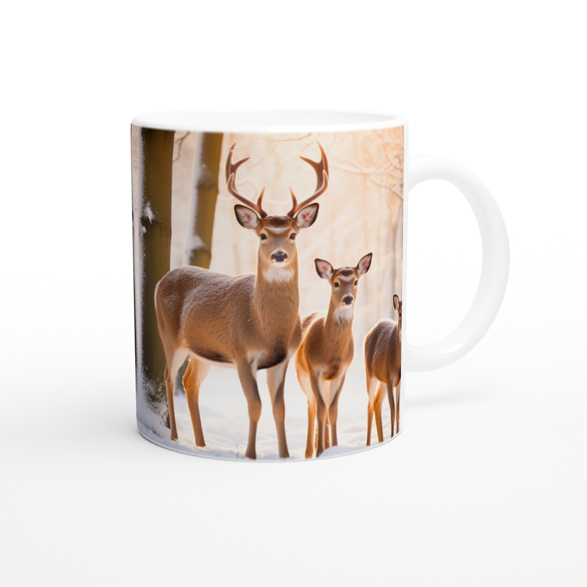 Vinterhjortfamiljen 11oz Keramisk Mugg – Fånga Vintermagin i Din Favoritfärg! 9 6ae6797c-5edf-45c0-be51-9946b0b33a22