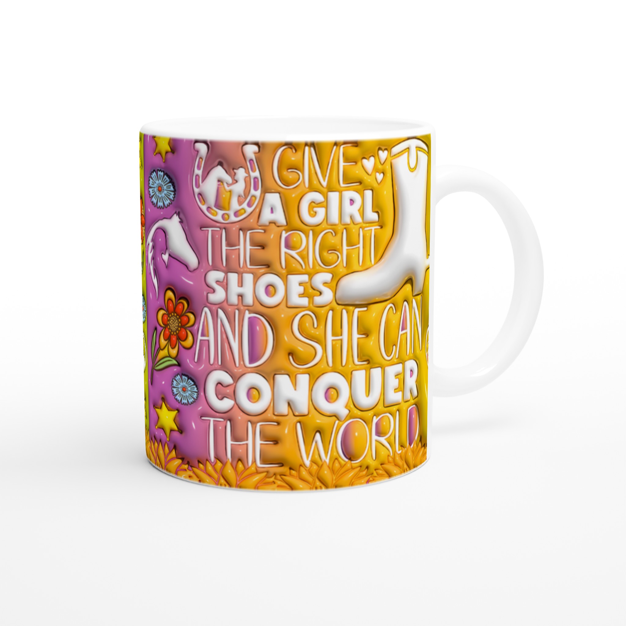 "Conquer the World" Western Chic Mugg – Inspirerande Keramikmugg i Klara Färger 9 6ae8b2d3-33a2-44c3-a448-b074cd3dbc4b