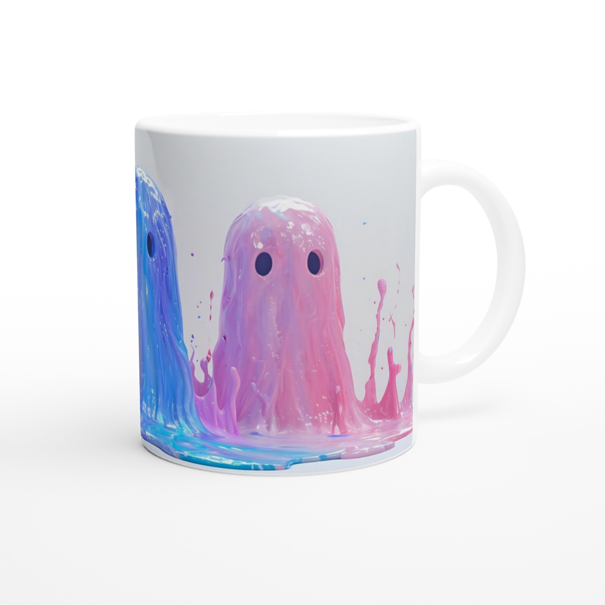 Mångfärgad Splatter Spöke 11oz Keramisk Mugg – Lekfull Design i Flera Färger 9 6b11d4f3-6d4f-45c5-8980-74070e5e2904