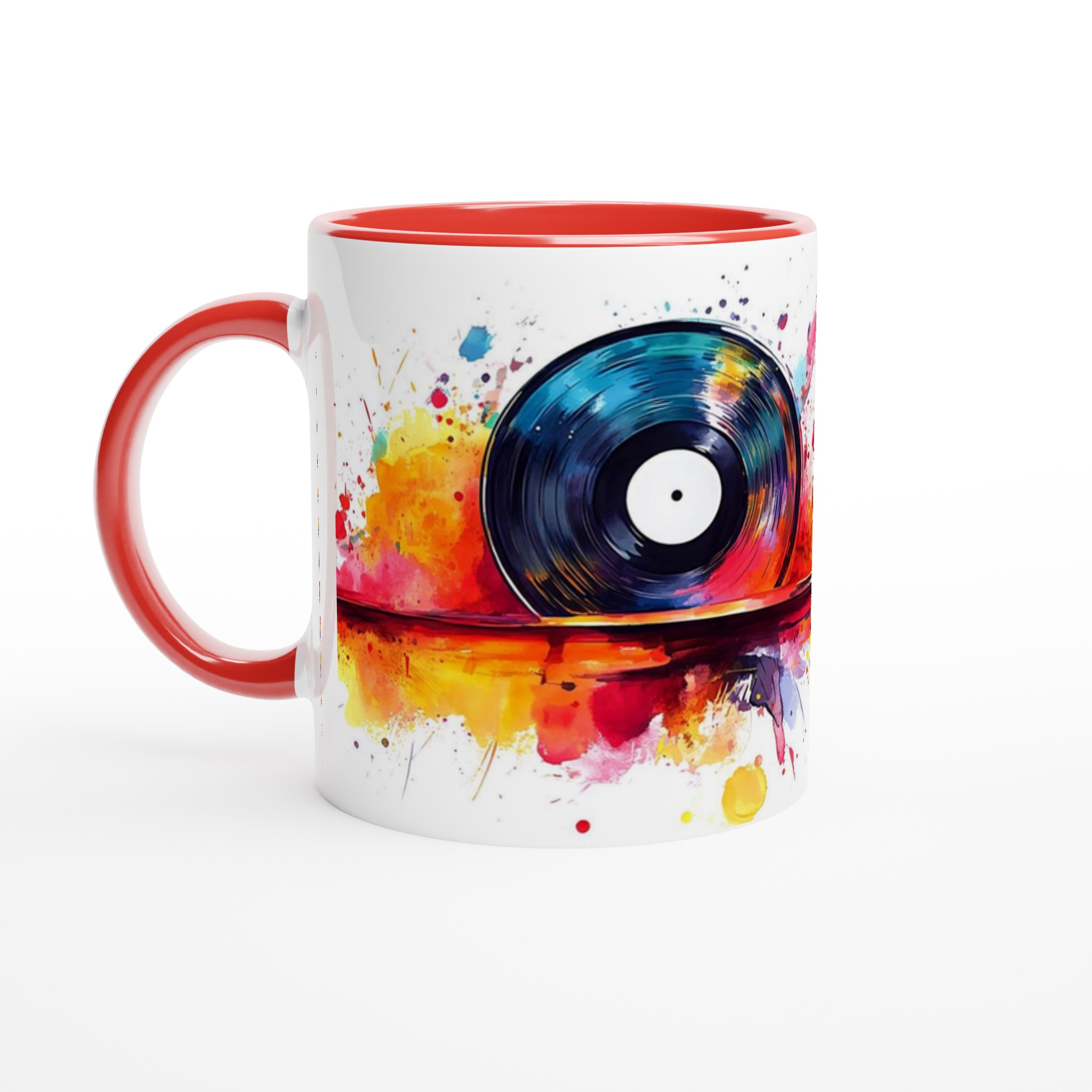 Abstrakt Vinylkonst Keramikmugg – Dynamisk Färgexplosion för Musikälskare, Välj din Favoritfärg! 5 6b5ec9a9-f624-4310-8094-afe97ee60455
