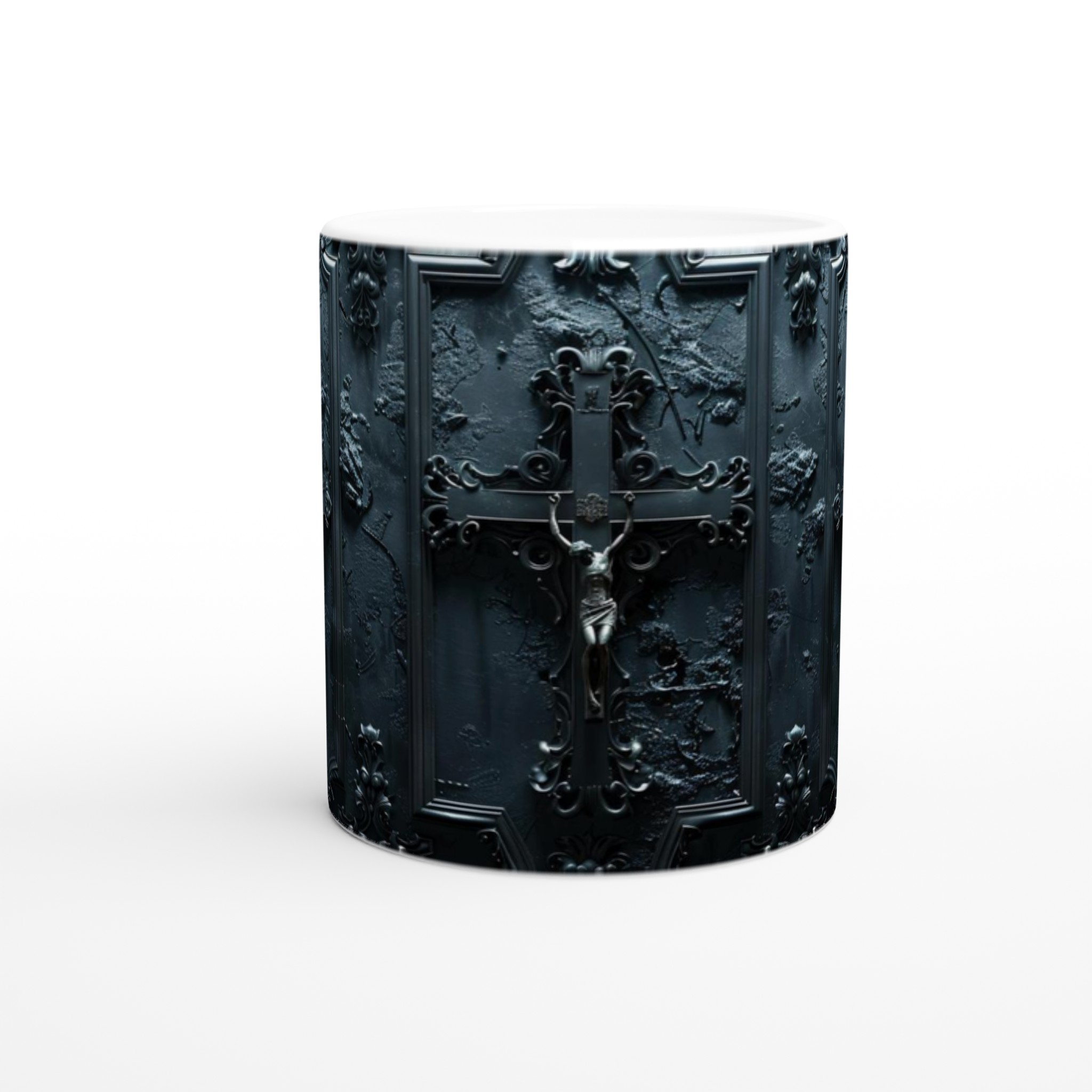Elegant 11oz Ceramic Mug with Gothic Black Design – Choose Your Color 8 6b9e177a-5085-4f03-84a9-e9621ef41ed4
