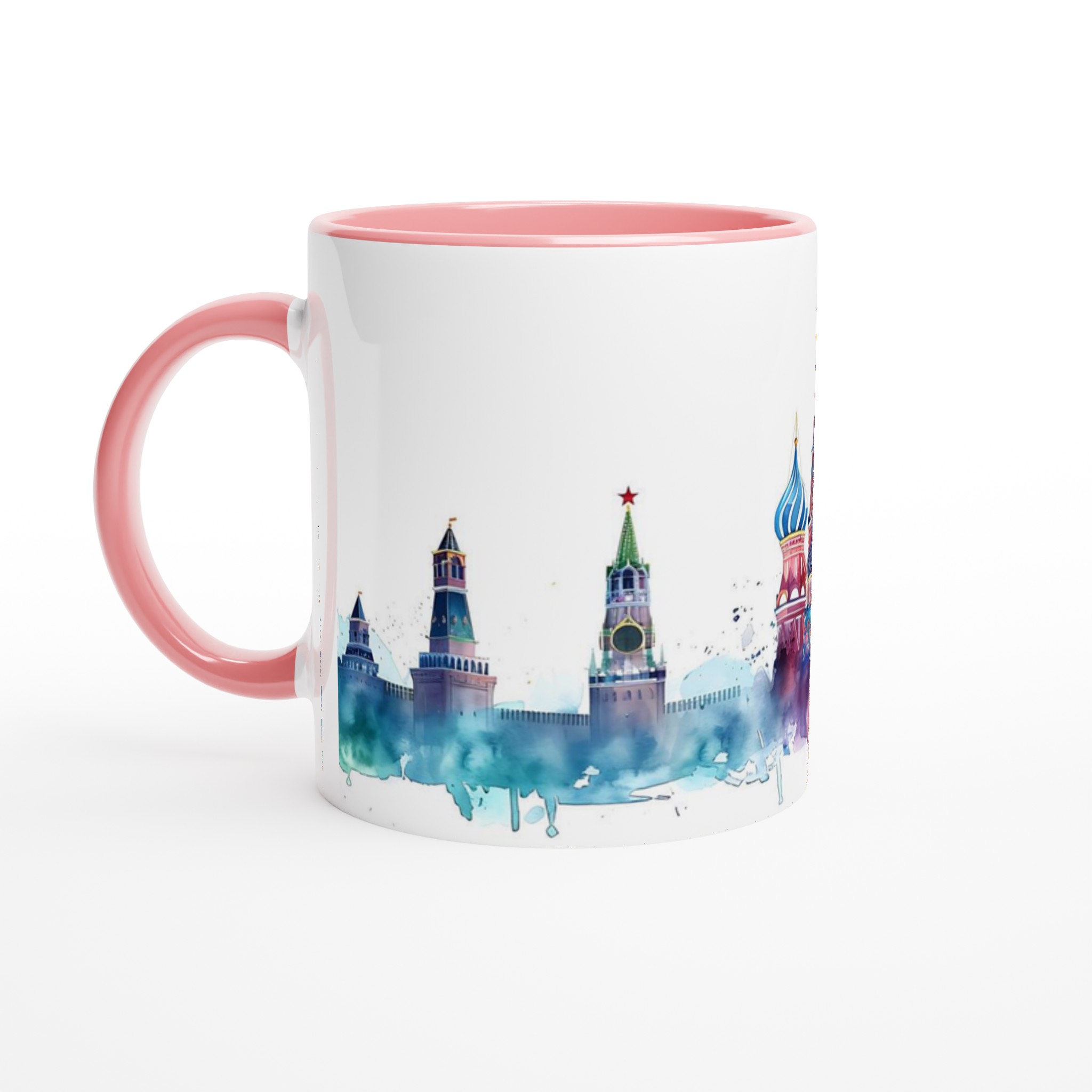 Färgsprakande Rysk Arkitektur Mugg – Vit 11oz Keramisk Mugg med Ikonisk Design 6 6c3ab708-cbdf-414d-af28-a2ceea3038c8