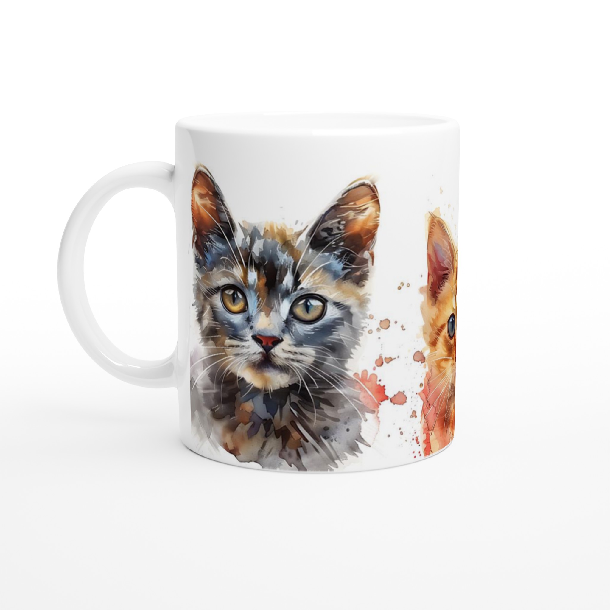Kattungemugg i Akvarellstil – Personlig Keramikmugg, 11 oz, i Valfri Färg – Perfekt Present för Kattälskare 1 6c6af9f7-db55-4aba-a45b-540c708f4736