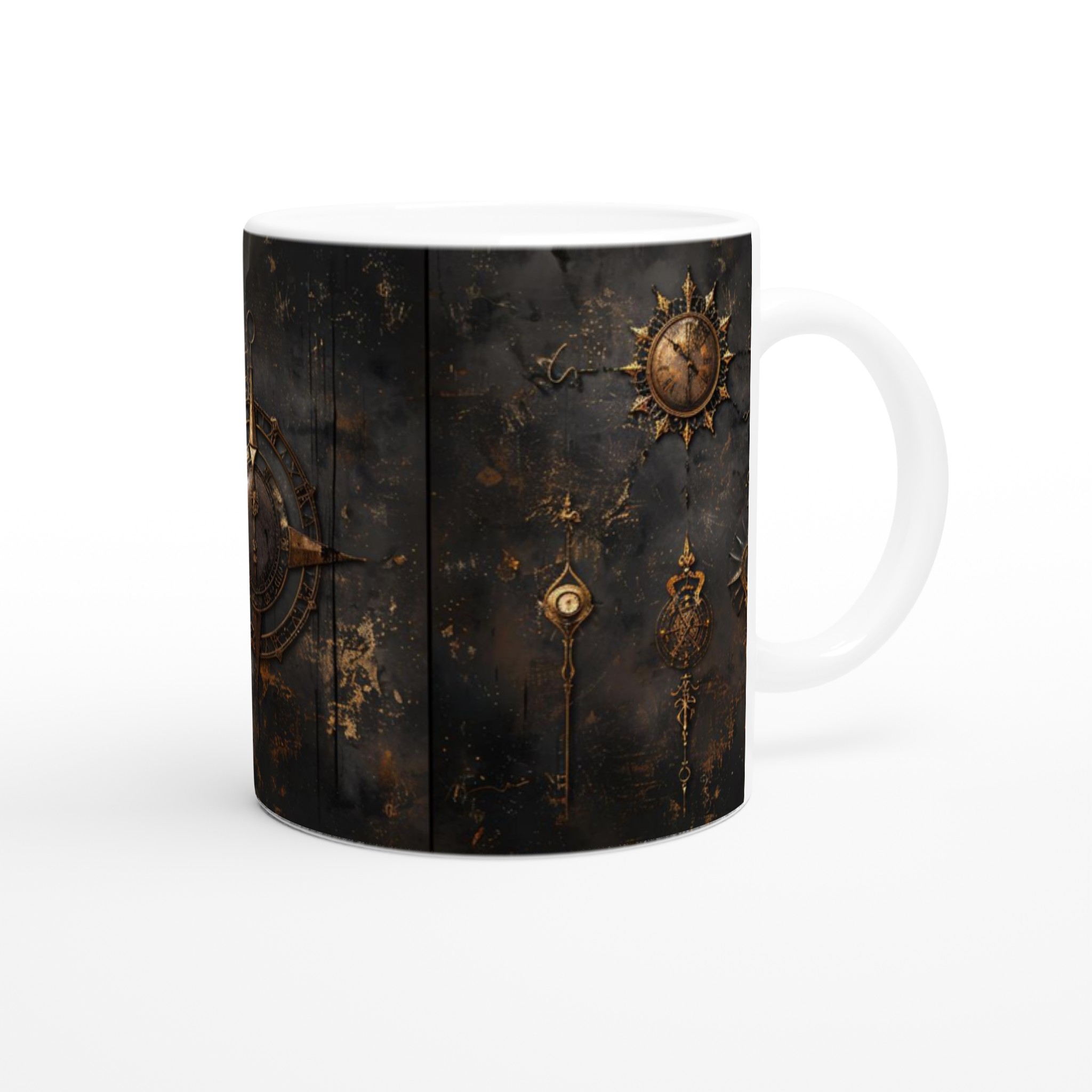 Mystisk Gyllene Kompass Mugg – 11oz Keramisk Kaffemugg i ditt val av 7 eleganta färger 9 6c7d32fa-228f-4912-92ec-91269076c0c3
