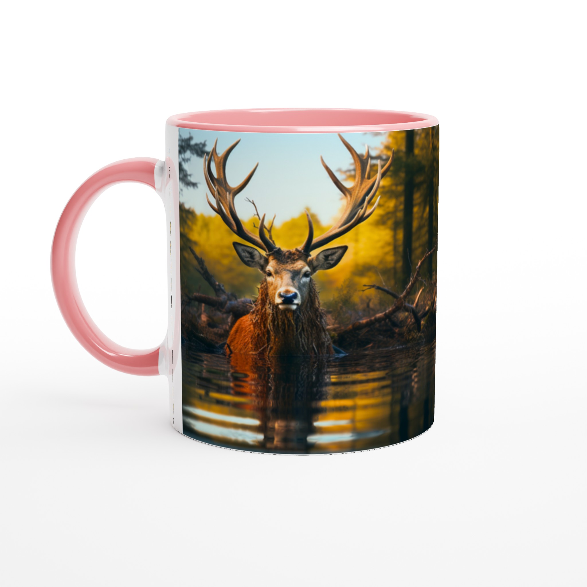 Majestätisk Älghorn Mugg – Vildmarksdesign i Valfri Keramikfärg 6 6c9fdbcf-29df-4f73-ad51-5771e00a54bf