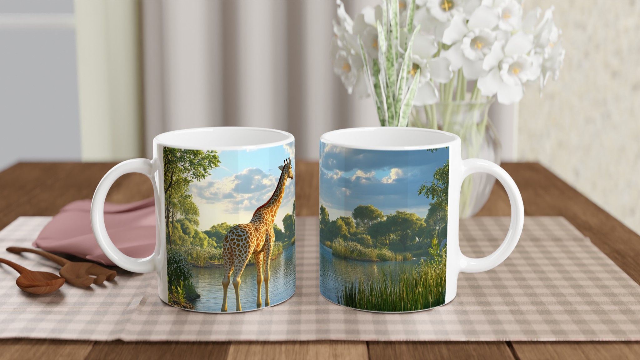 Giraffe i soluppgången – 11oz Keramikmugg med levande Safarimotiv 10 6cc613f8-30a1-4237-985e-a9601d526832