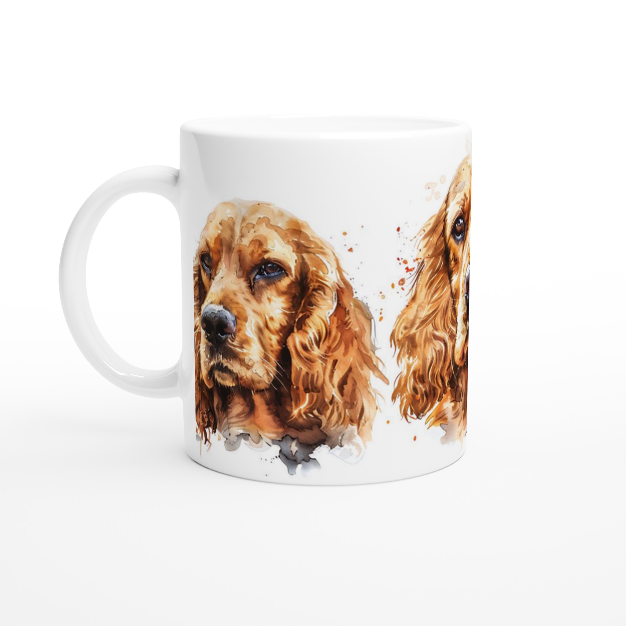 Vacker Cocker Spaniel Akvarellmugg – 11 oz Keramisk Kaffekopp för Hundälskare i Valfri Färg 1 6d3c82eb-127a-4b7b-8eae-6a1289b93eb6