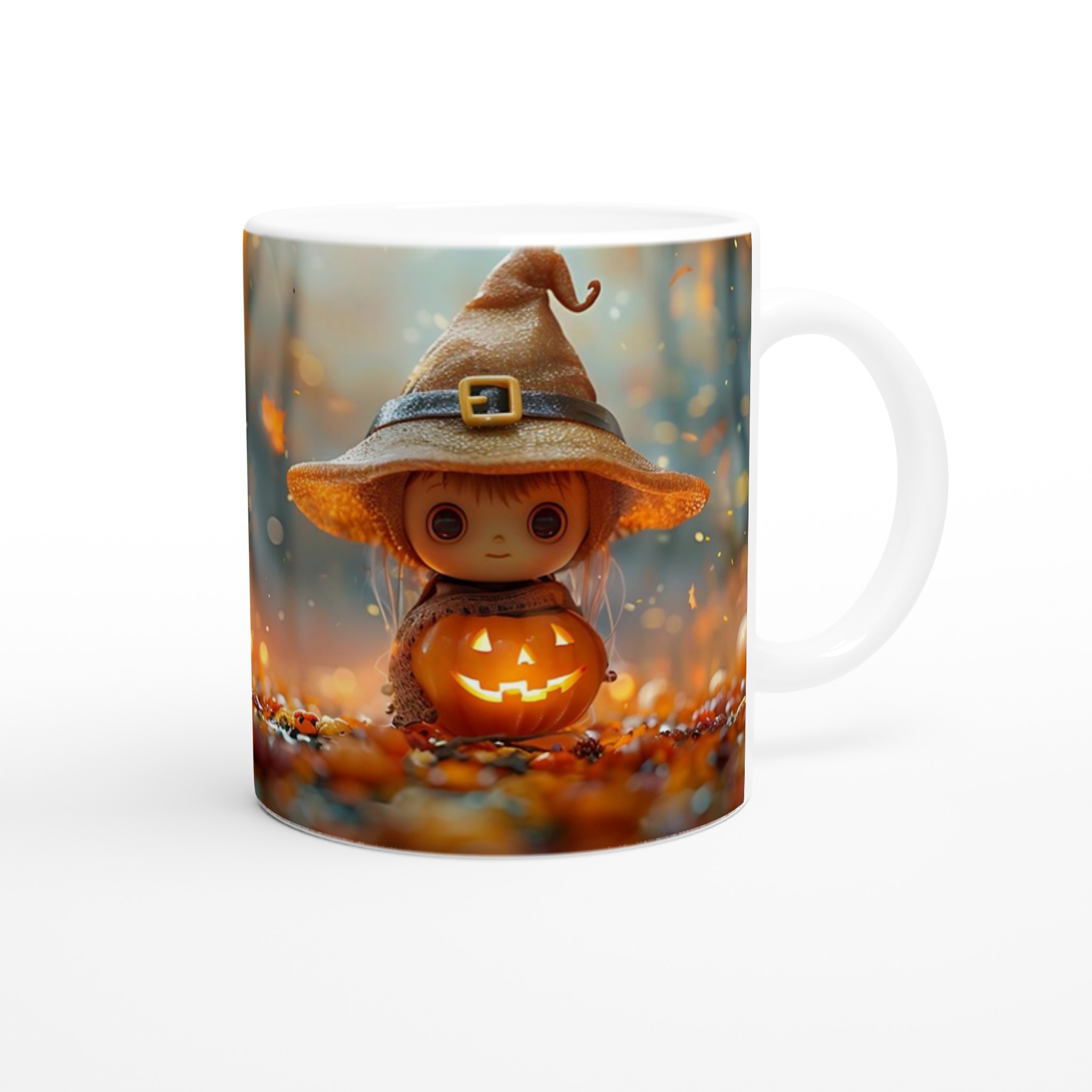 Söt Halloween Witch & Pumpkin Keramisk Mugg – Personlig Design i Flera Färger (11 oz) 9 6deefe36-586a-4fc1-b721-337978631715