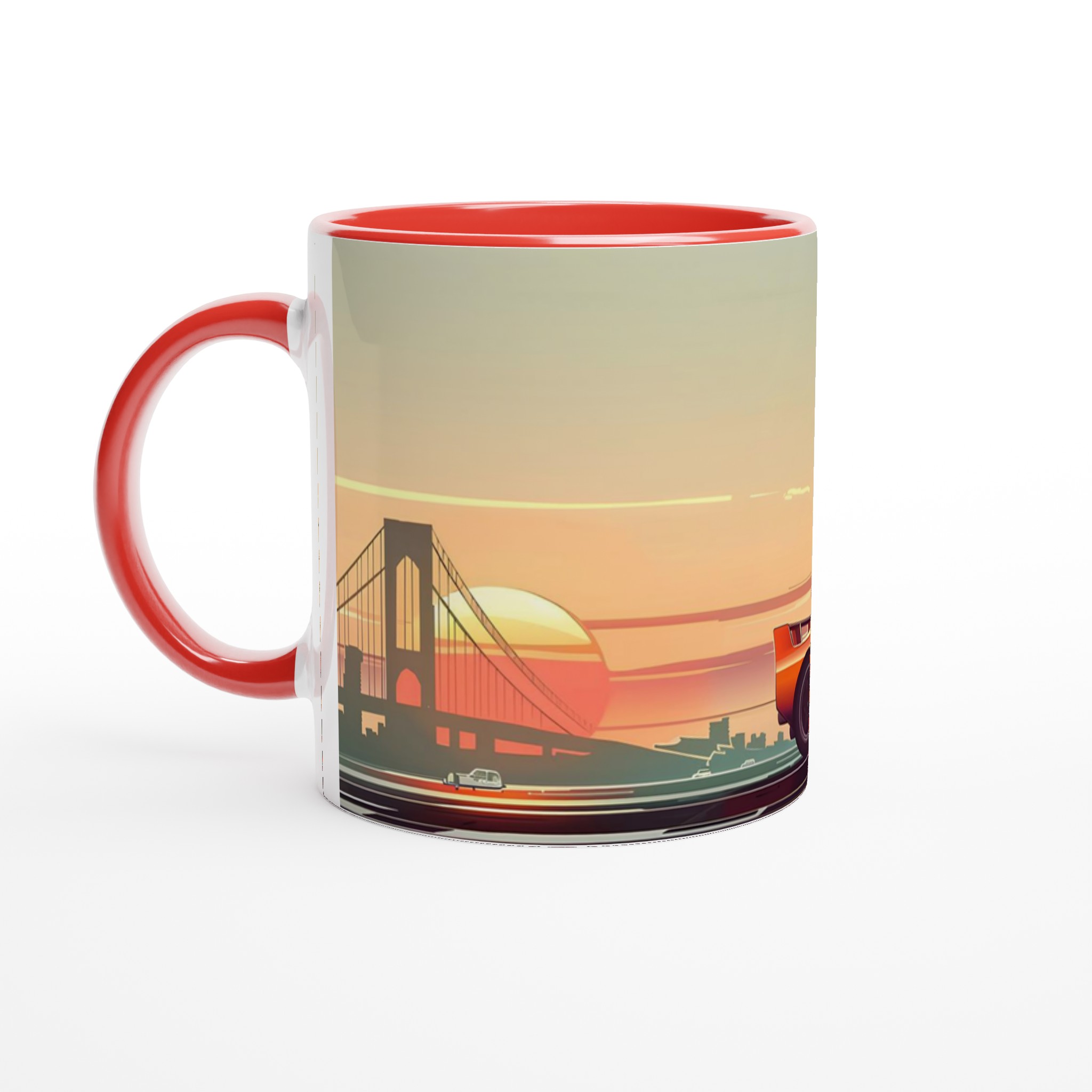 Retro Sunset Drive Keramisk Mugg – Drömbilar och Stadssilhuetter i Väljbar Färg! 2 6e87f3b4-092e-44e6-bfe2-1887bb5d6dff