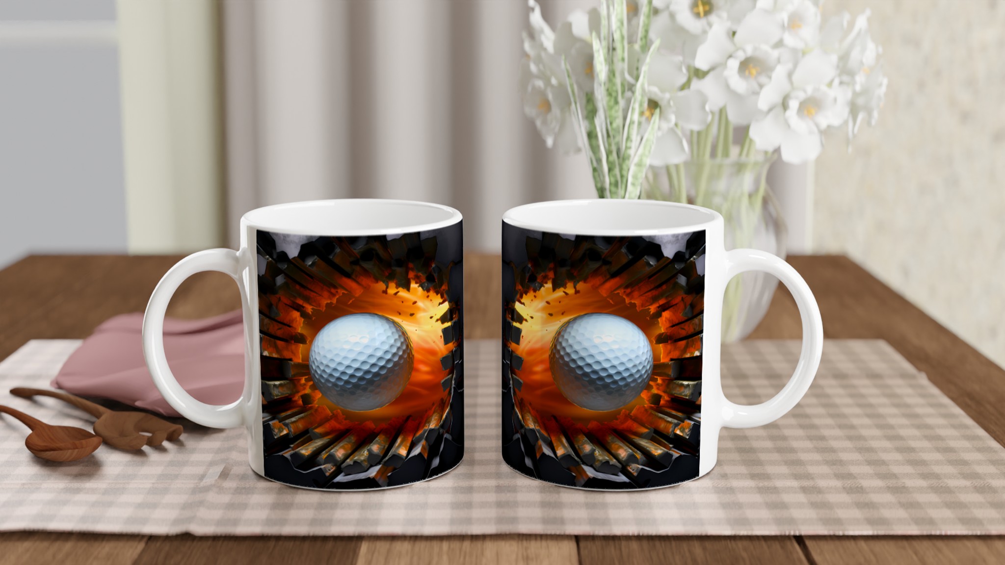 Energisk Golfboll Keramisk Mugg - Din 11oz Favorit i Flera Färgval 10 6e97bb43-ea50-4596-995b-37daba87b11e