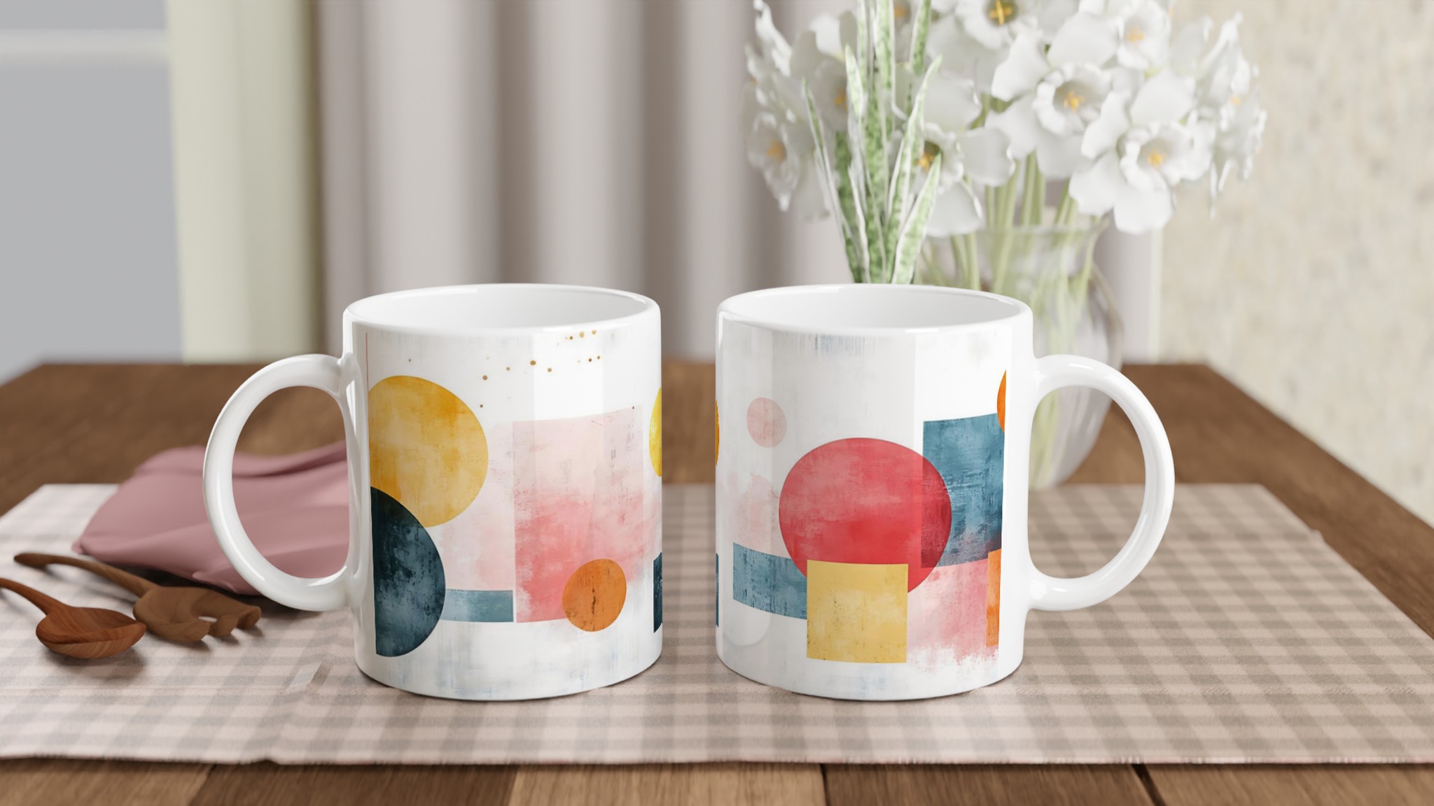 Abstrakt Geometri 11oz Keramikmugg – Färgglad Design för Modern Vardag 10 6ee06a3e-f243-4ad6-b941-b18cc9d04962