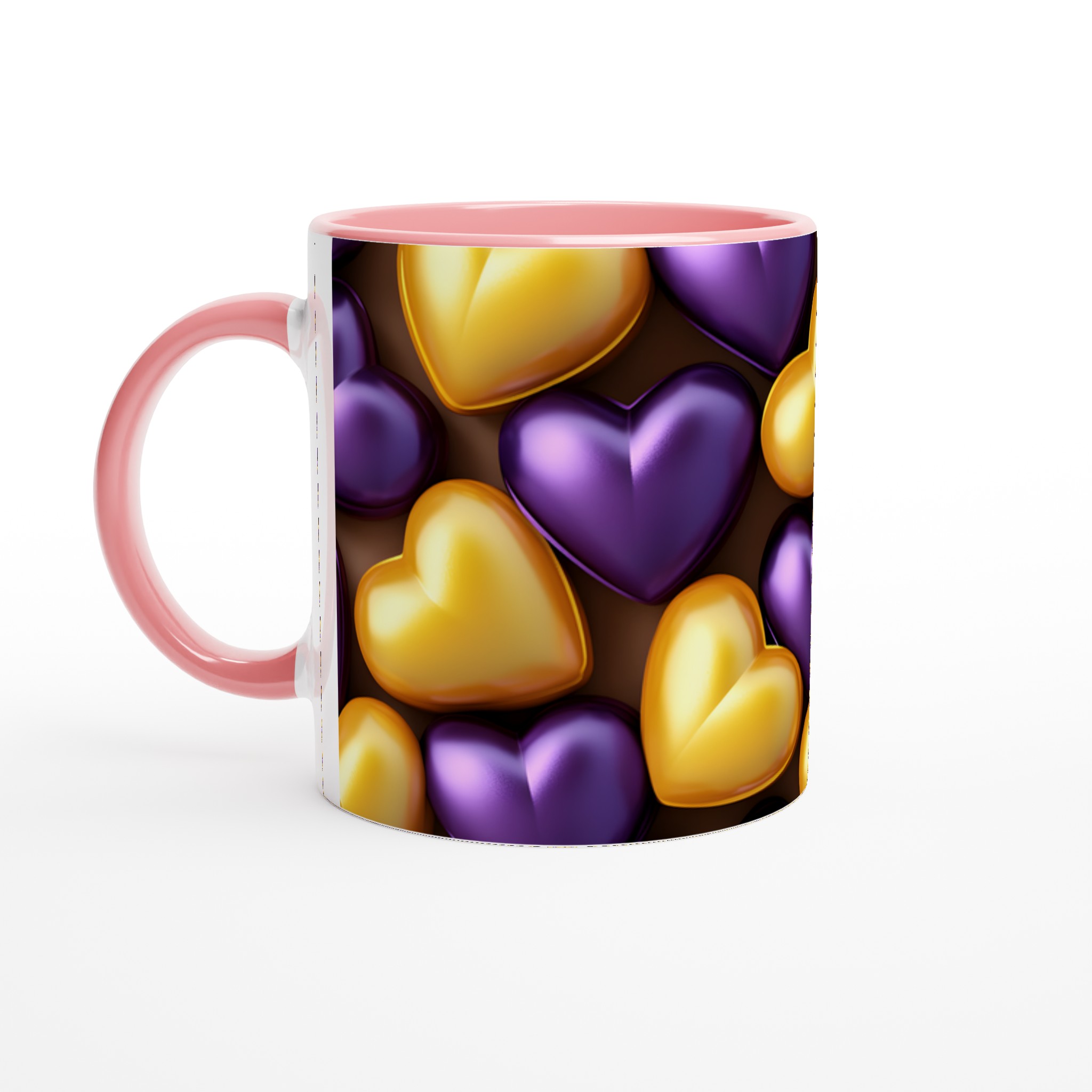 Kärlek i Guld & Lila: Premium Keramikmugg - 11oz, Välj Din Favoritfärg! 6 6ee8f1f6-8fe2-4248-ba72-8e829c8a3d21