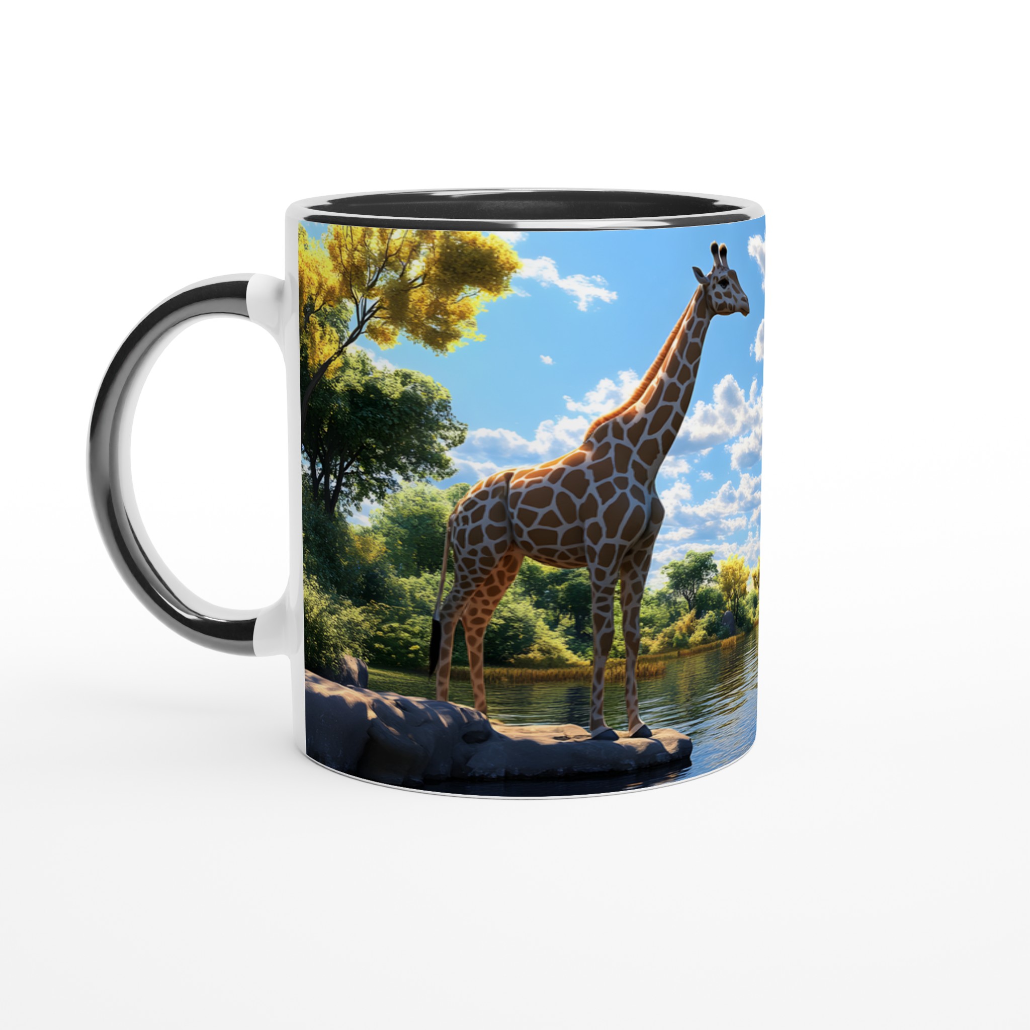 Giraffe vid Vattnet – 11oz Keramisk Mugg för Naturälskaren 4 6f047f0d-3c97-447f-b639-dca14b5c709f