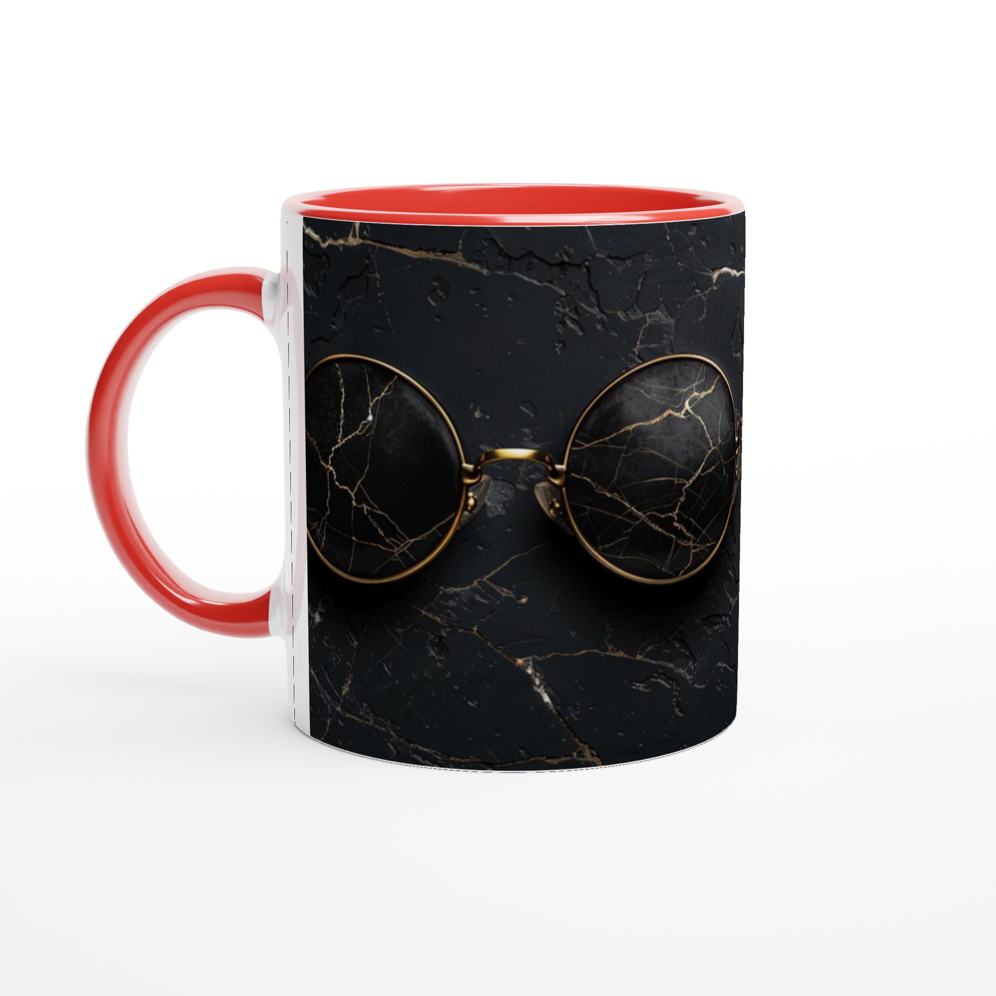 Vit 11oz keramisk mugg med elegant svart och guldmarmor - välj din favoritfärg 2 6f105cc5-4541-4ab1-acb5-9dc8f72a7061