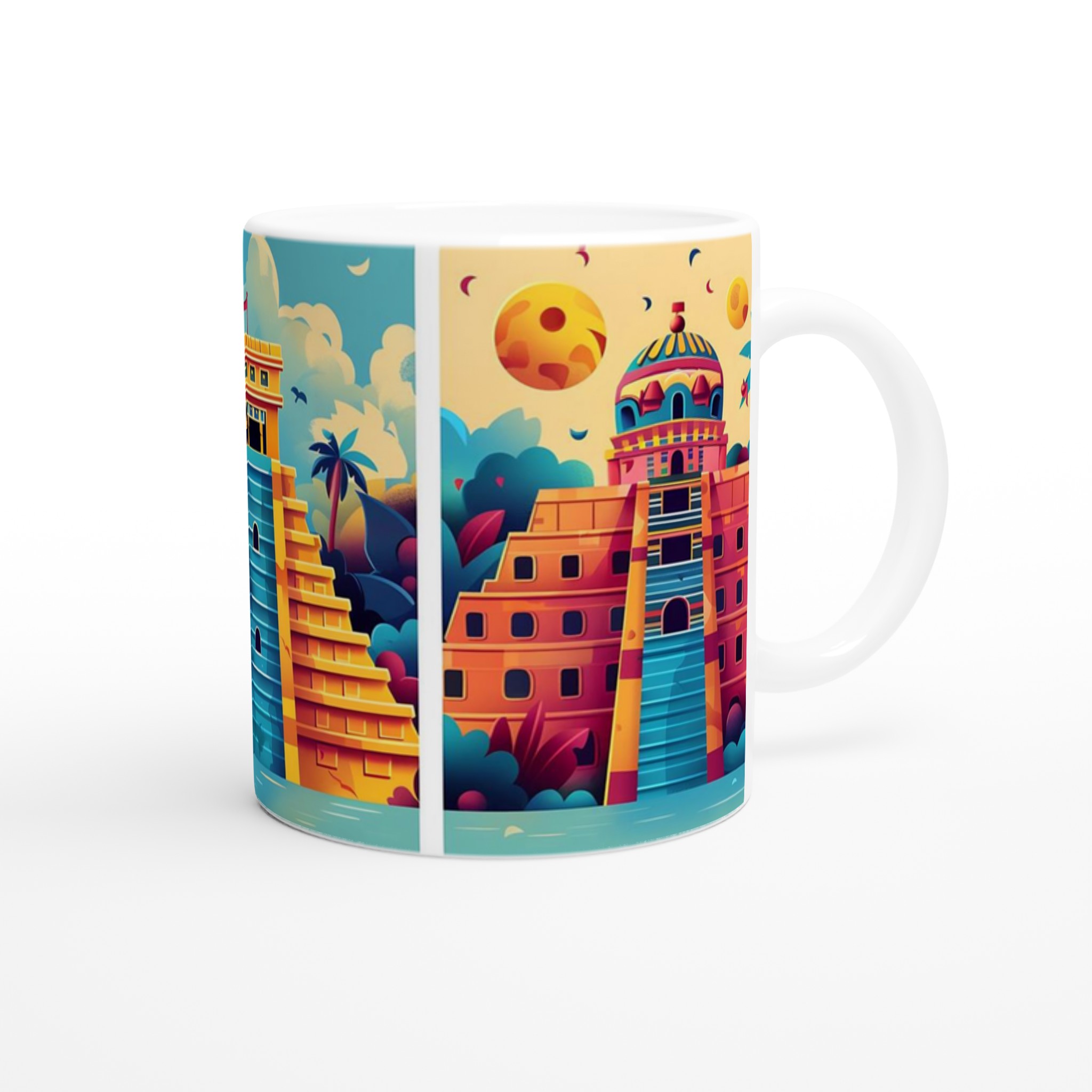 Aztec Inspired Keramikmugg – Färgglad Maya Tempeldesign 10 6f16bb7c-27d0-4cec-bd58-b14880d03b19