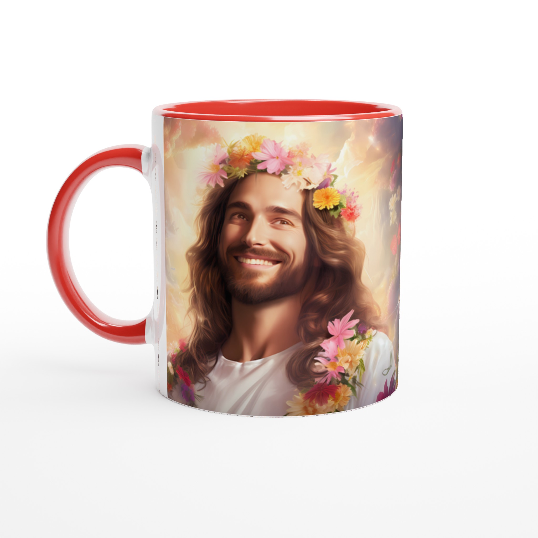 Jesus i Blomsterkrans 11oz Keramisk Mugg – En Strålande Påminnelse om Glädje & Hopp 2 6f5c4f69-4f05-4645-9f93-ccb03e9a897e