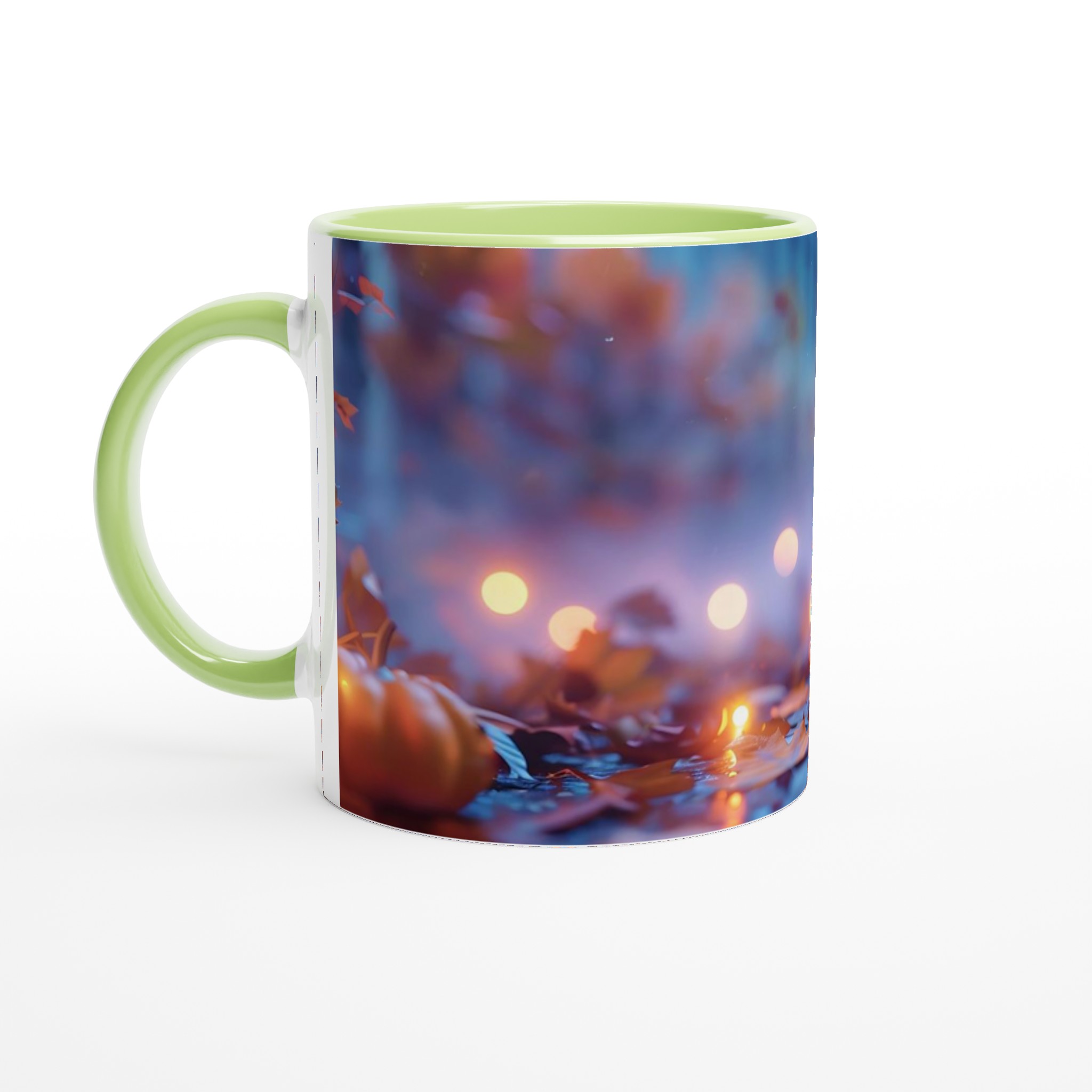 Mystisk Månskenspumpa 11oz Keramisk Mugg – Lys upp din Halloween med en leende spökgäst 3 6f6e644b-32da-45e7-bb94-432096b23908