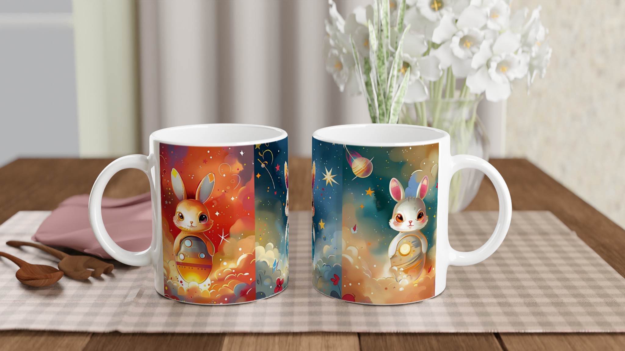 Kosmiska Kaniner Keramikmugg - Magisk 11oz Kaffemugg för Drömmare, Välj din Färg! 10 6fe16e7c-8321-4995-a421-8e48cbef4442