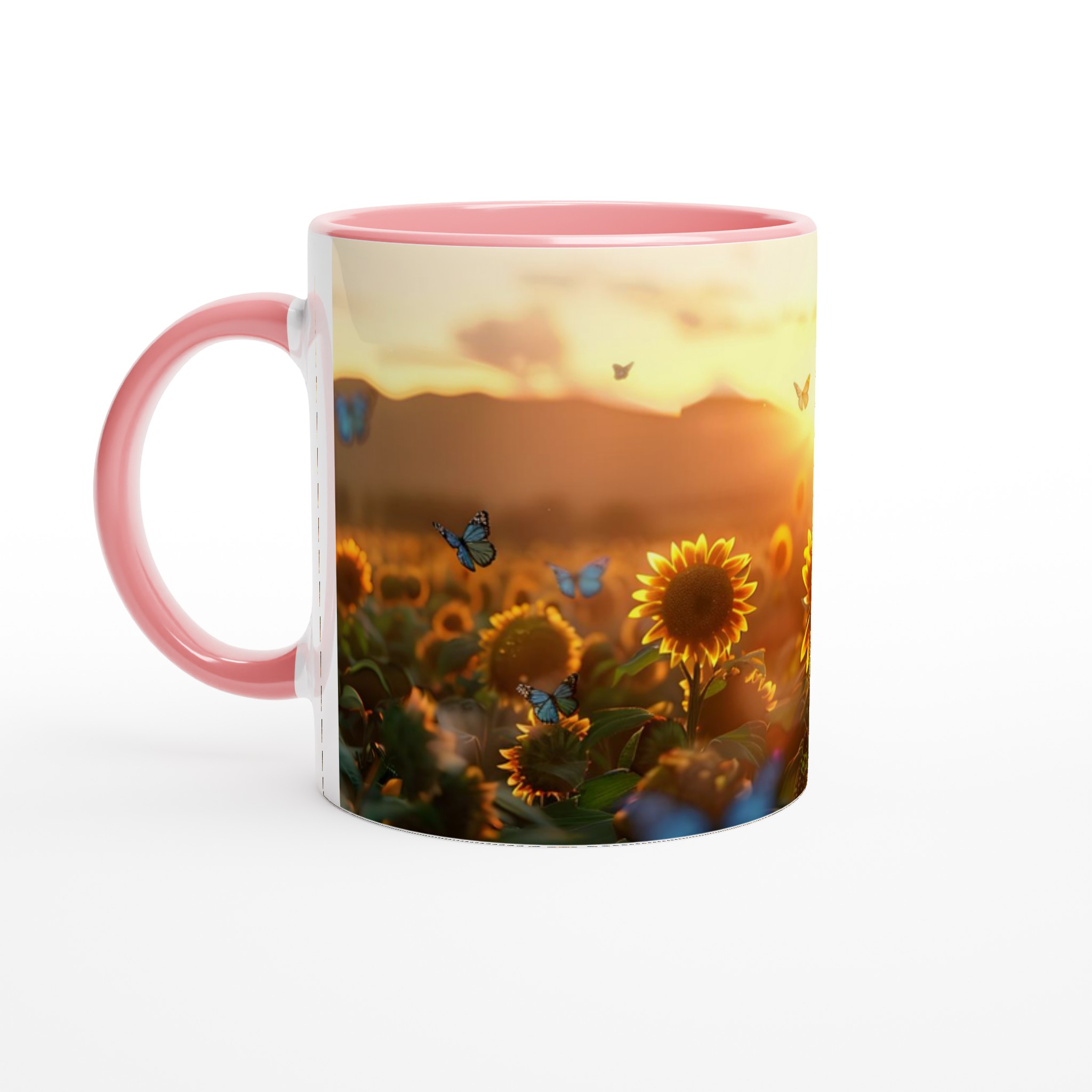 Solrosfält vid solnedgång 11oz Keramisk Mugg – Välj bland 7 jordnära färger 6 6ff9336c-90ca-4d20-8ce6-4e93a67b05f8