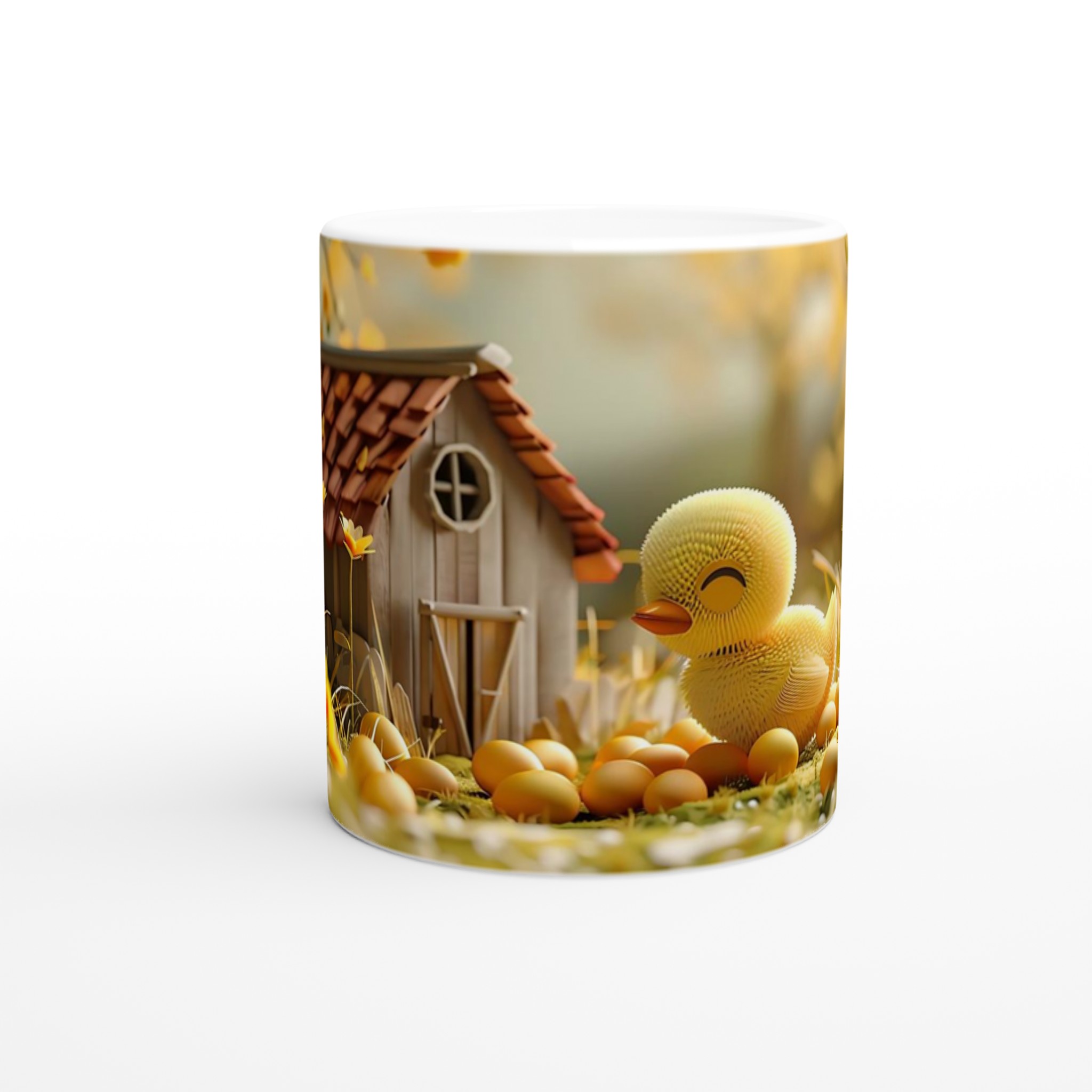 Påskens Charm: Söt kyckling & Ägg Keramisk Mugg – 11oz Kaffekopp i ditt färgval 8 7001e6a6-8c9d-4a08-a51f-f305eb3efb45