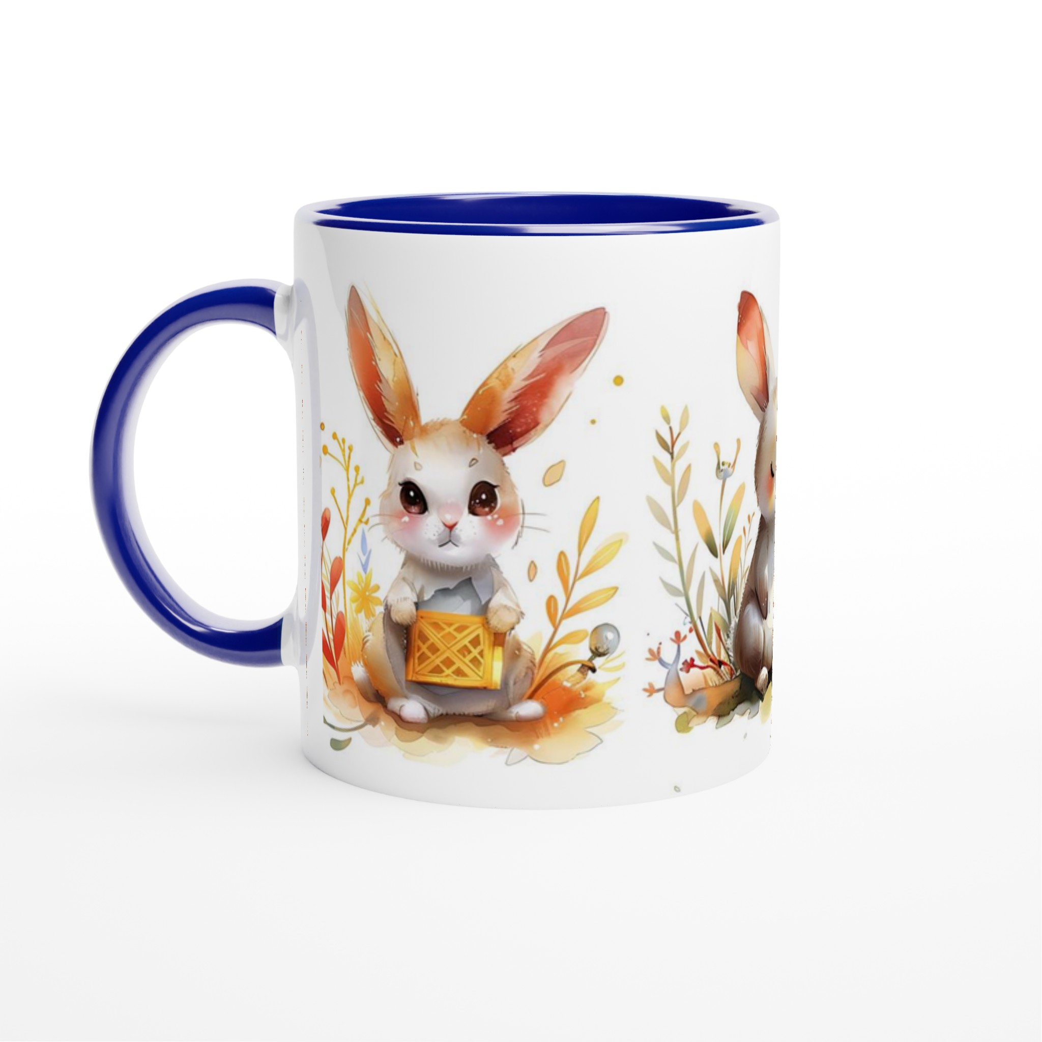 Söta Akvarellkaniner Mugg – Charmig 11oz Keramikmugg i Valfri Färg för Ditt Favorittryck 4 7019360f-106c-44db-9481-305da2d5b264