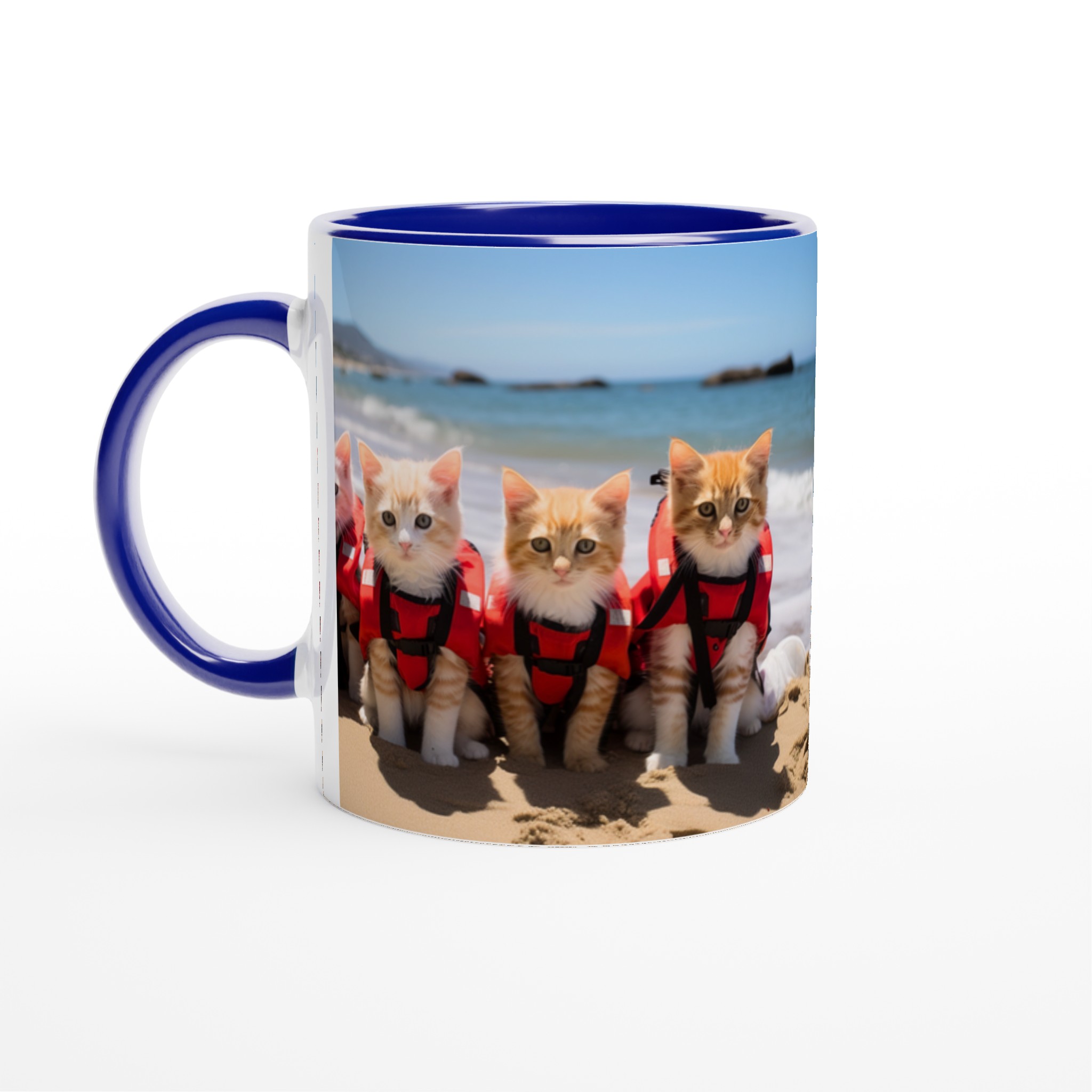Söta Livräddar Katter Muggen – 11oz Keramisk Mugg för Soliga Kaffestunder, Välj din Färg! 4 70651782-a61c-47b6-bdba-ce55239c59ec