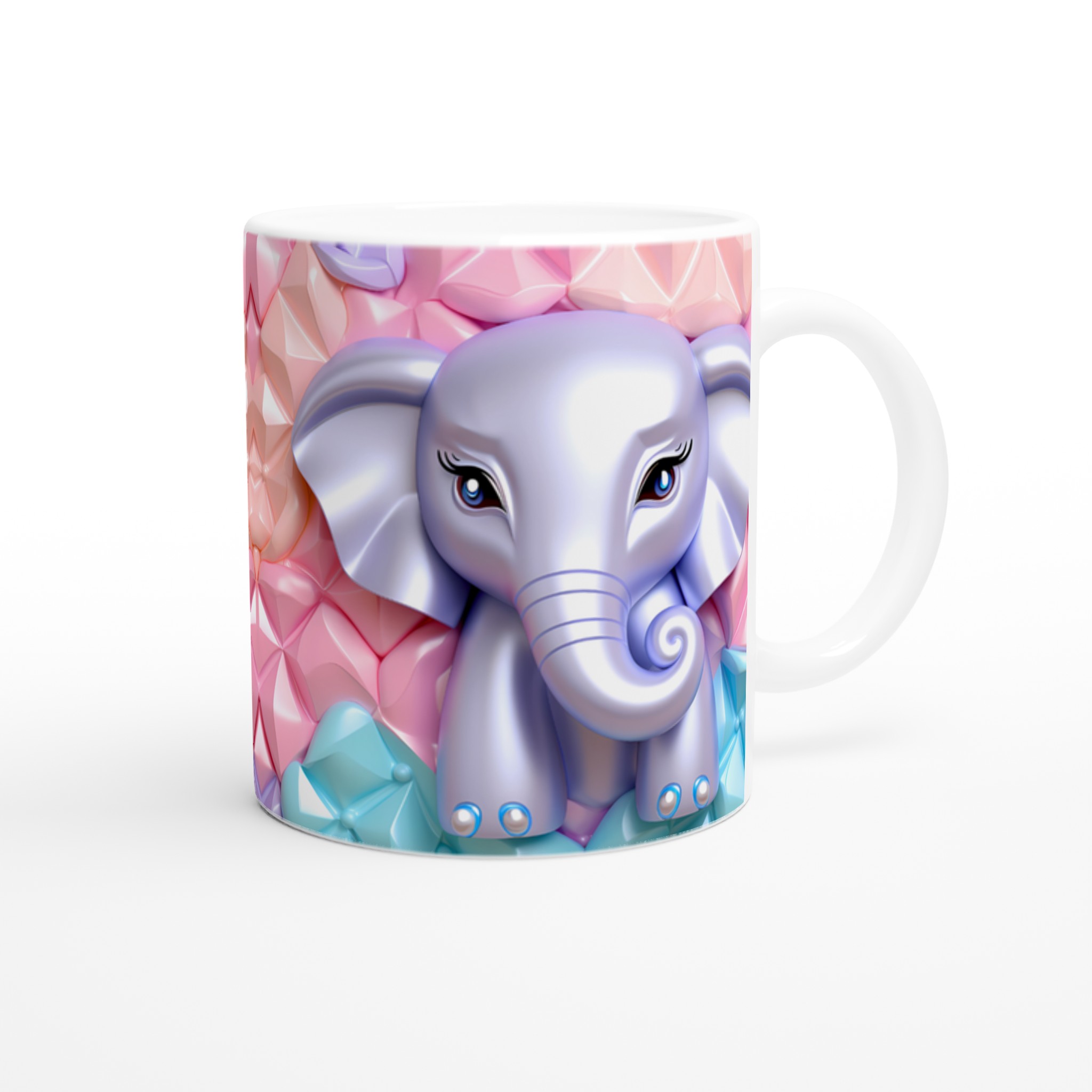Söt Elefant & Pastell Bubbel Keramikmugg – 11oz, Välj Din Färg! 10 70730df4-e9c5-4eda-9e87-3c5e840d79a1