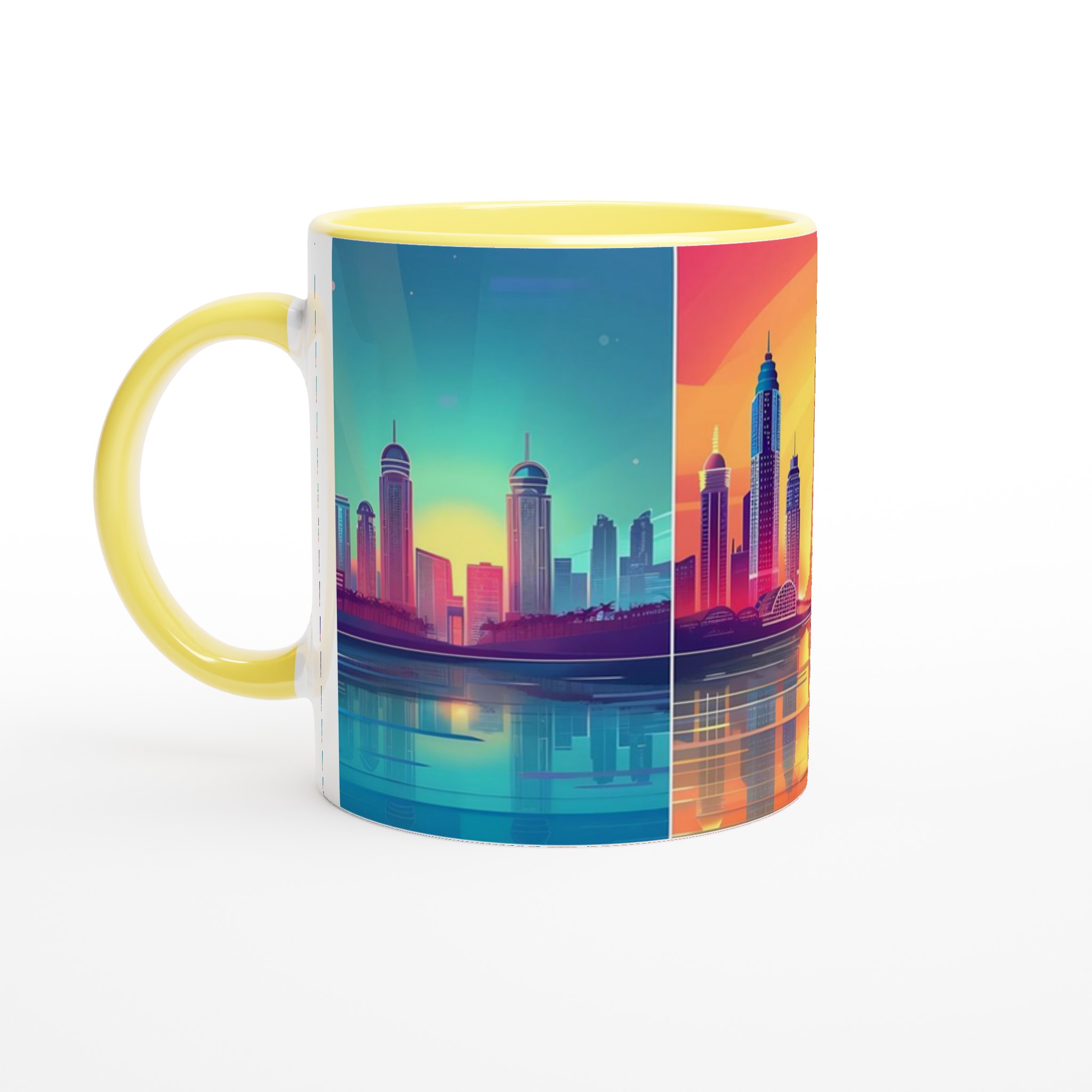 Neon Dubai Skyline Mugg - Levande Stadsmotiv för Kaffeälskaren i Valfri Färg 5 70b2cecc-664e-4a05-9923-d52d5726165f