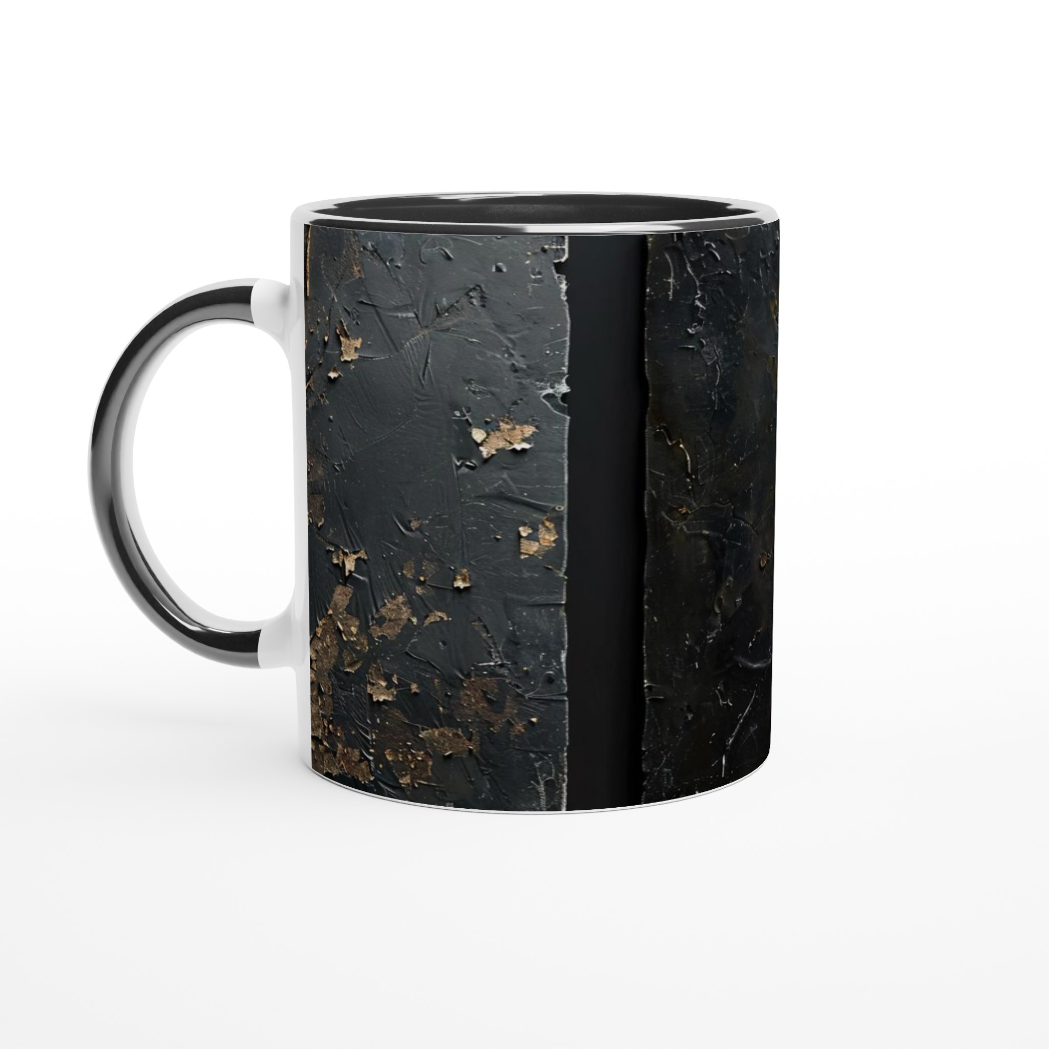 Abstrakt Mugg i Mörk Ton – 11 oz Keramikmugg med Metallisk Lyster 7 70bd7511-2552-4f95-8ebe-b5883db43cc6