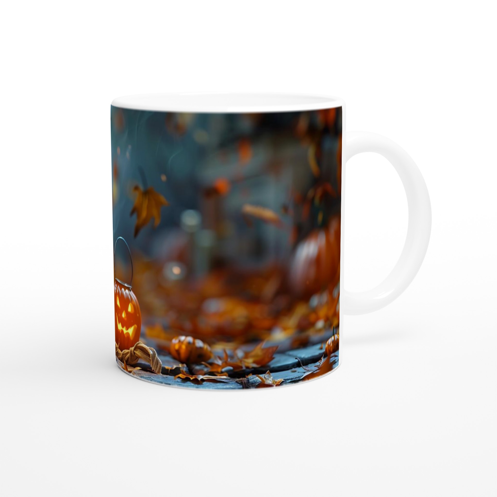 Söt Mummie & Pumpalykta 11oz Keramisk Mugg – Perfekt för Halloween & Mysiga Höstkvällar i Valfri Färg! 9 70f91758-182d-4dd1-a49b-7d1829abe72f