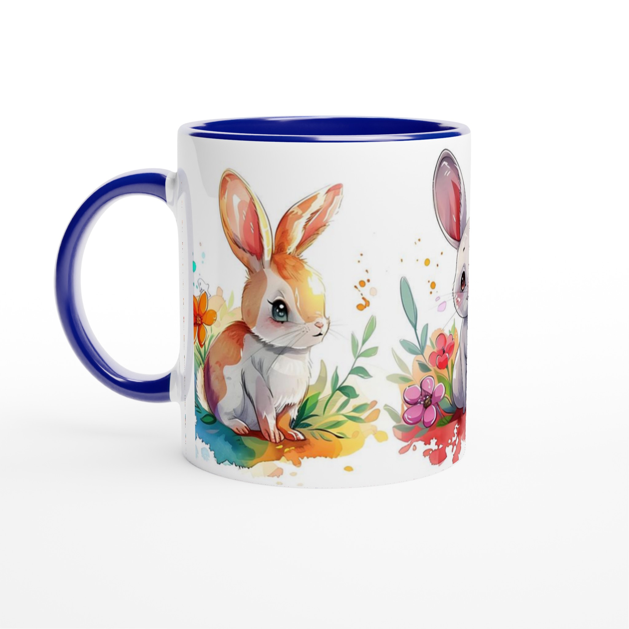 Söta Akvarell Kanin Mugg – Personlig 11oz Keramisk Mugg för Kaffe & Te i Flera Färger 4 70fb128e-b9c1-4a5d-8abf-45c6b3c46764