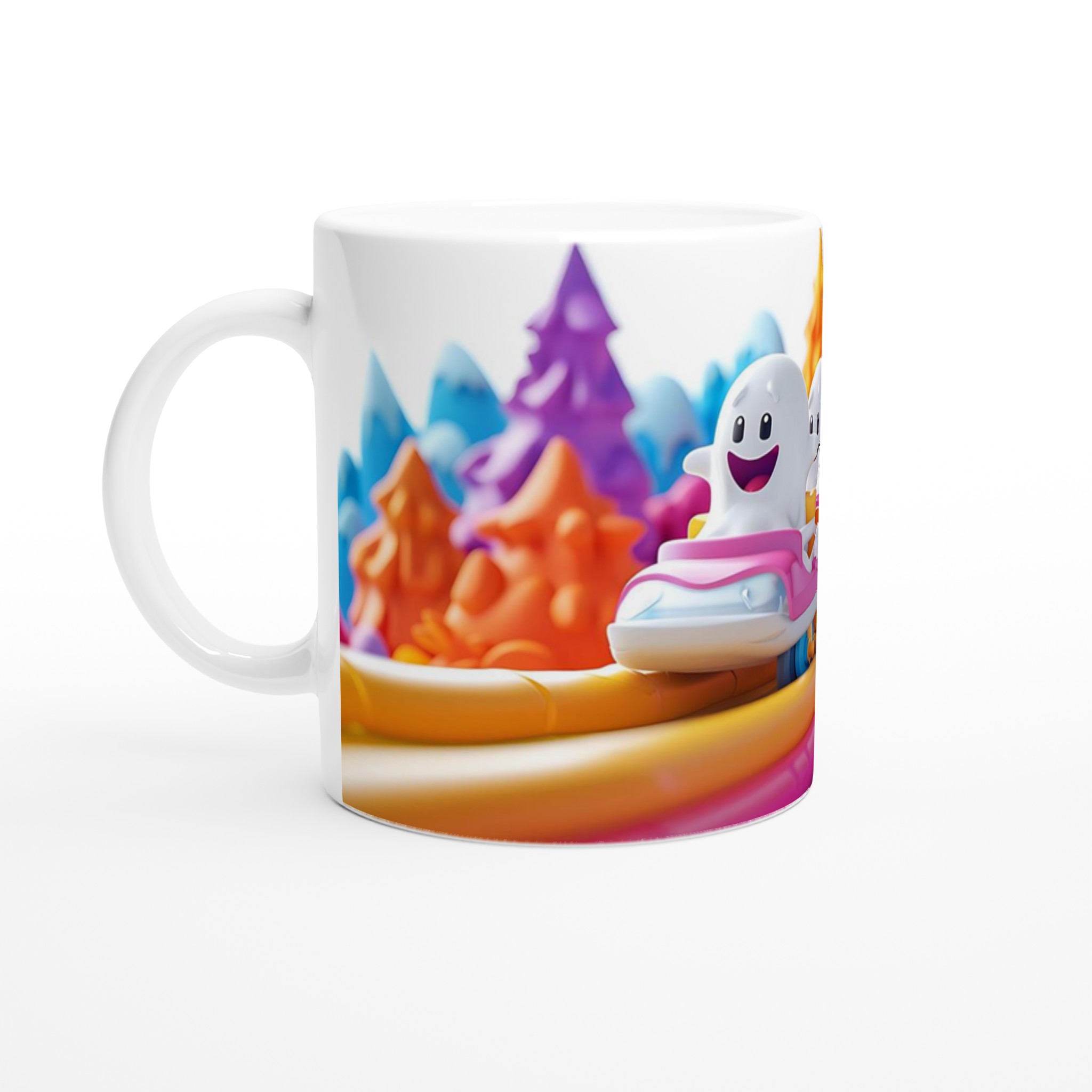 Glad Spöken Bergbana 11oz Keramikmugg - Livfulla Färger för En Lekfull Start på Dagen 1 7167de5c-f831-4b86-a1b9-bb71274f483b
