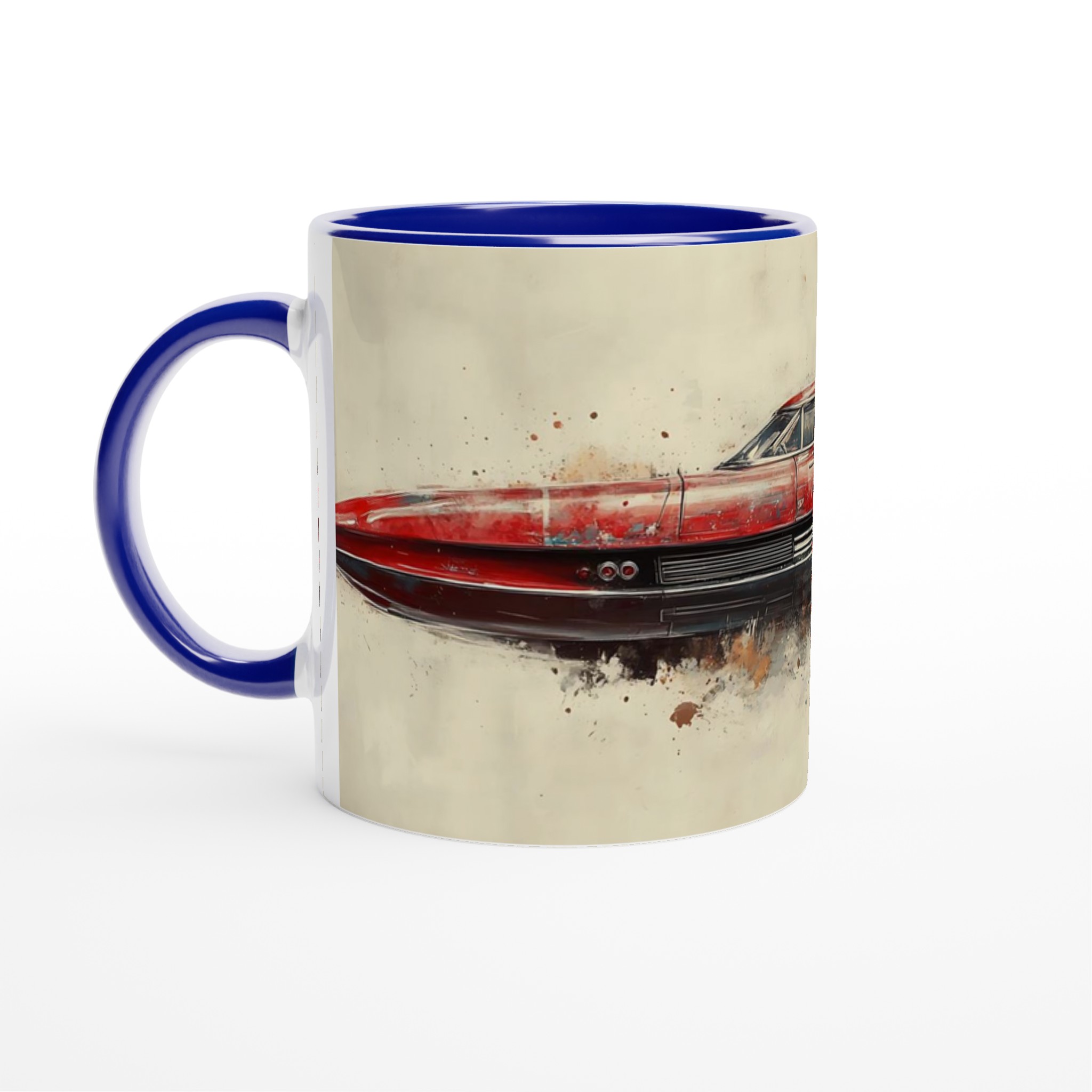 Retro Futurism: Jet Car Art Keramikmugg – Välj bland 7 levande färger för din unika stil 7 71862d32-9a6c-44b0-b902-b139a7609313