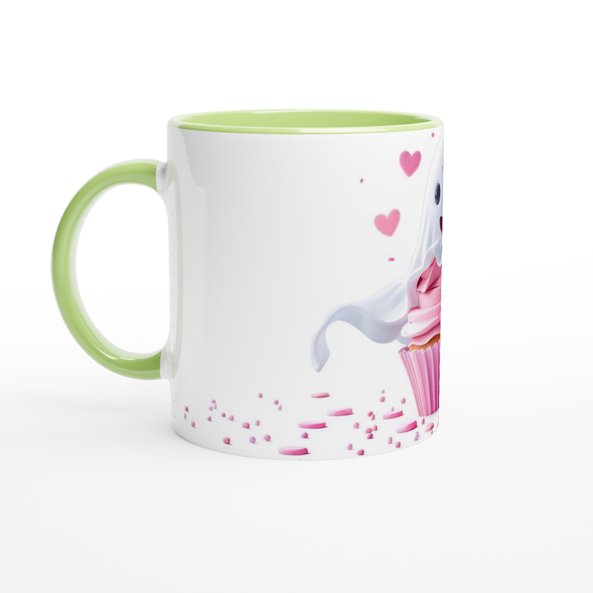 Sötaste Spöket Cupcake Keramikmugg - 11oz Kawaii Design för Fika & Kaffe i Valfri Färg! 3 71bc0564-6fbd-4be1-9567-bf035909cfb3