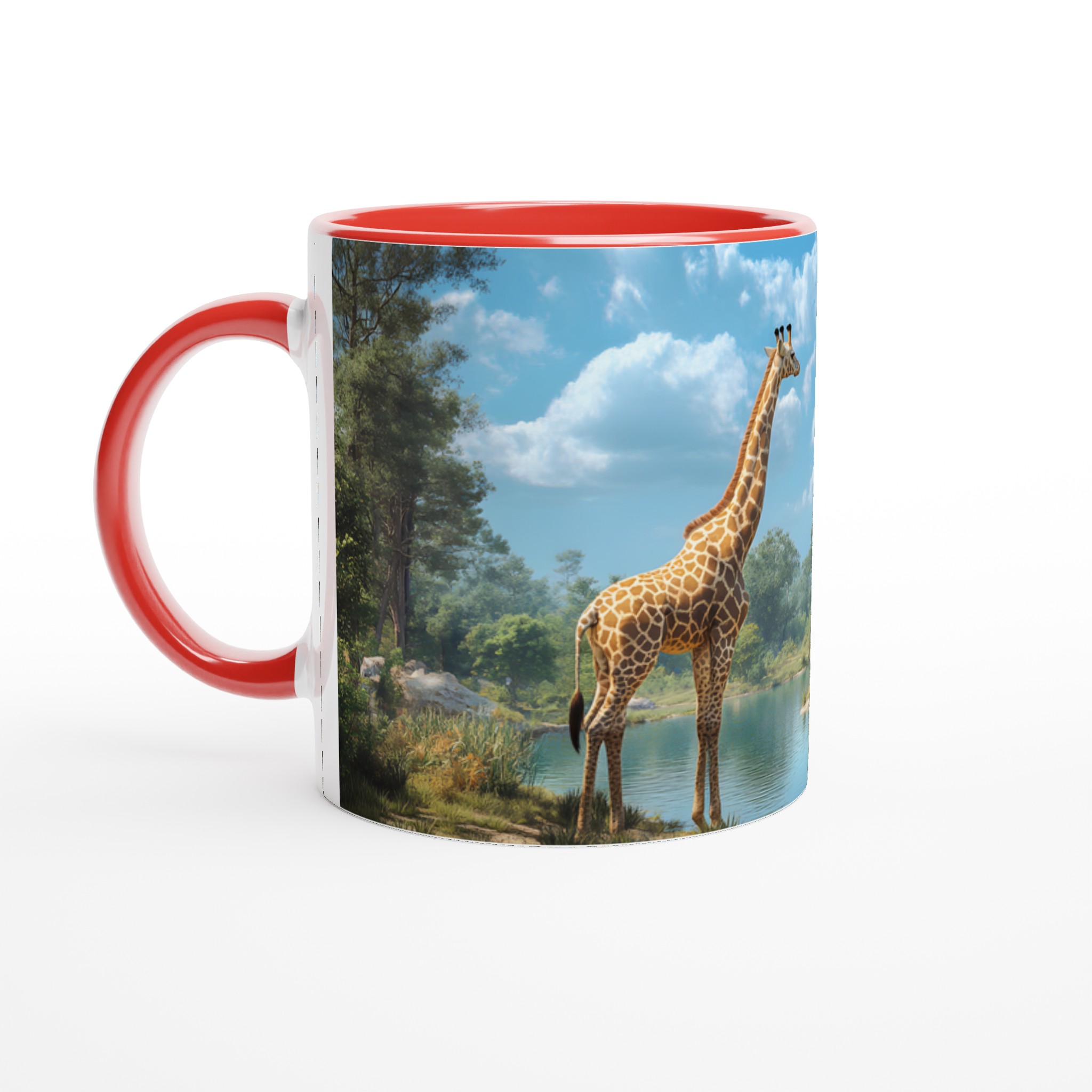 Giraffe Safari Mugg – Levande Djurmotiv på Keramikmugg i Flera Färger 5 71bd8786-c7a7-4313-a714-dc296368dcbb