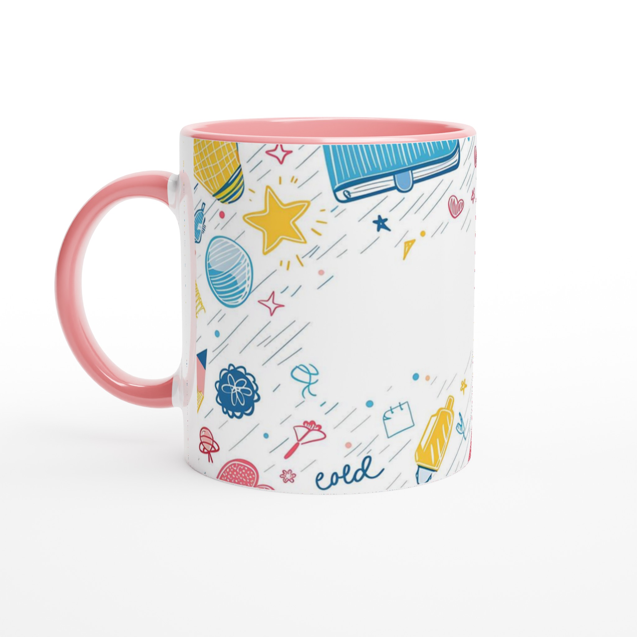 Kreativ Design Mugg – Livfull Skiss & Doodle Konst Keramisk Kaffemugg i Ditt Val av Färg 6 723d9f84-25f7-42d7-a2be-dc714354a020
