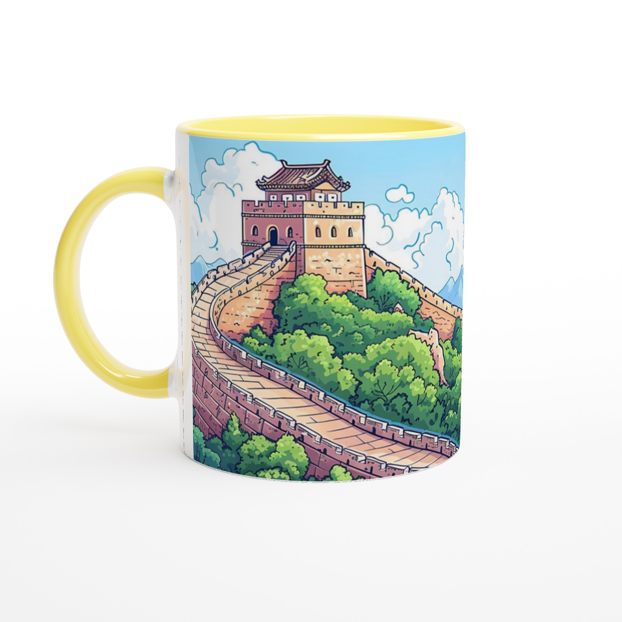 Storslagen Kinesisk Mur Muggen – Färgstark Kinesisk Vägdesign i 11 oz Keramik 5 72411b36-9266-4815-8a15-1c12d2a29305