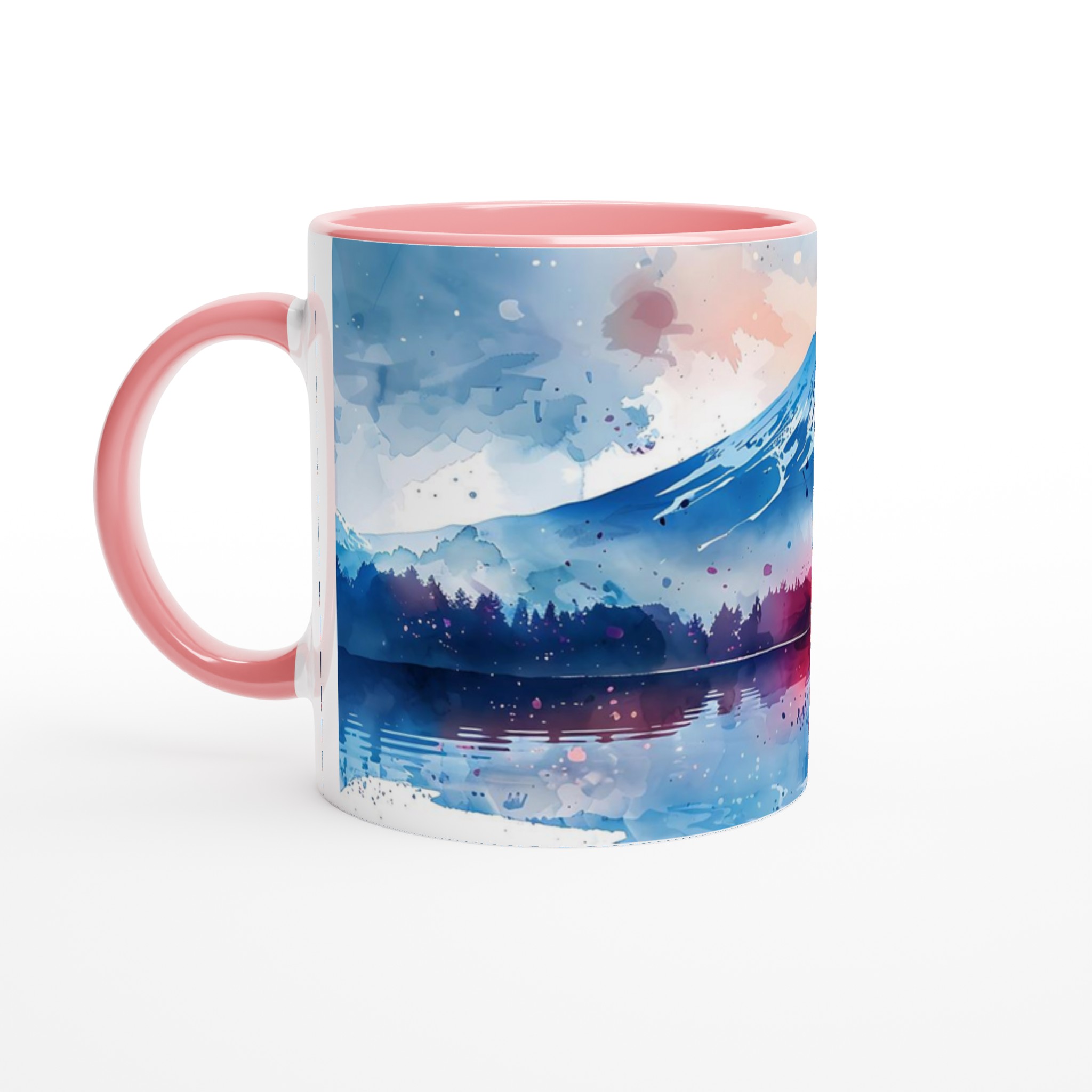 Akvarellberg: 11oz Keramisk Mugg – Konstnärligt Motiv i Valfri Färg 6 72530b17-ea38-4850-8980-e0b359154914