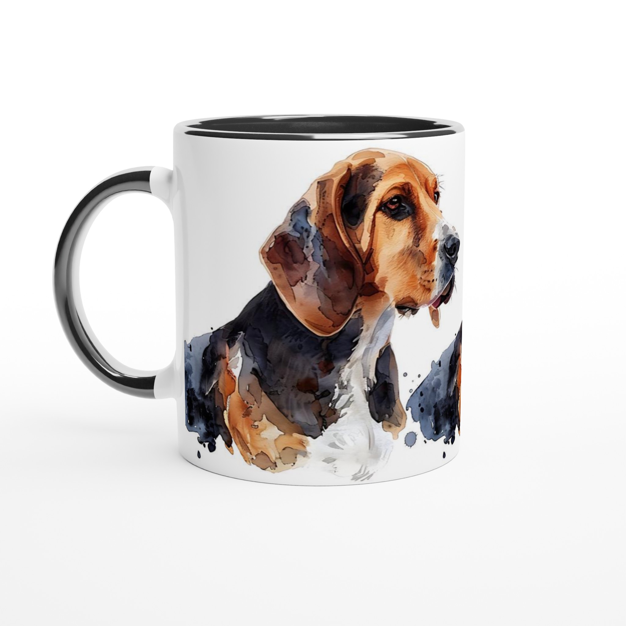 Vår 'Basset Hound Porträtt' Mugg – Akvarellkonst för Hundälskare, i 7 färger 2 727818e6-4844-4c29-984c-de7444524832
