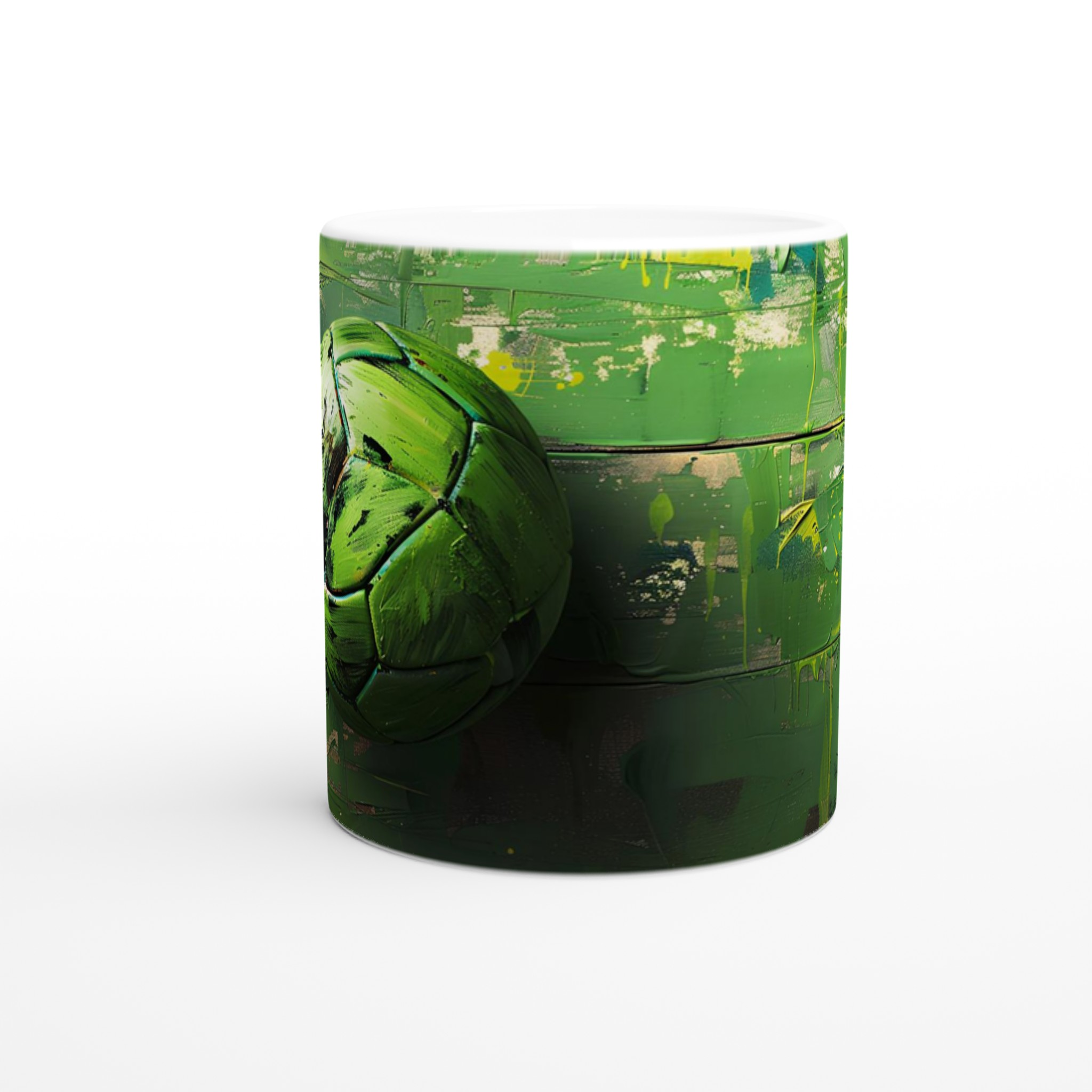 Abstrakt Grön Fotboll Konstnärlig Keramisk Mugg – Välj bland 7 Livfulla Färger för Din Perfekta Dryckesupplevelse 8 72a0ebc8-4f4f-4885-901c-0f6d01c25e93