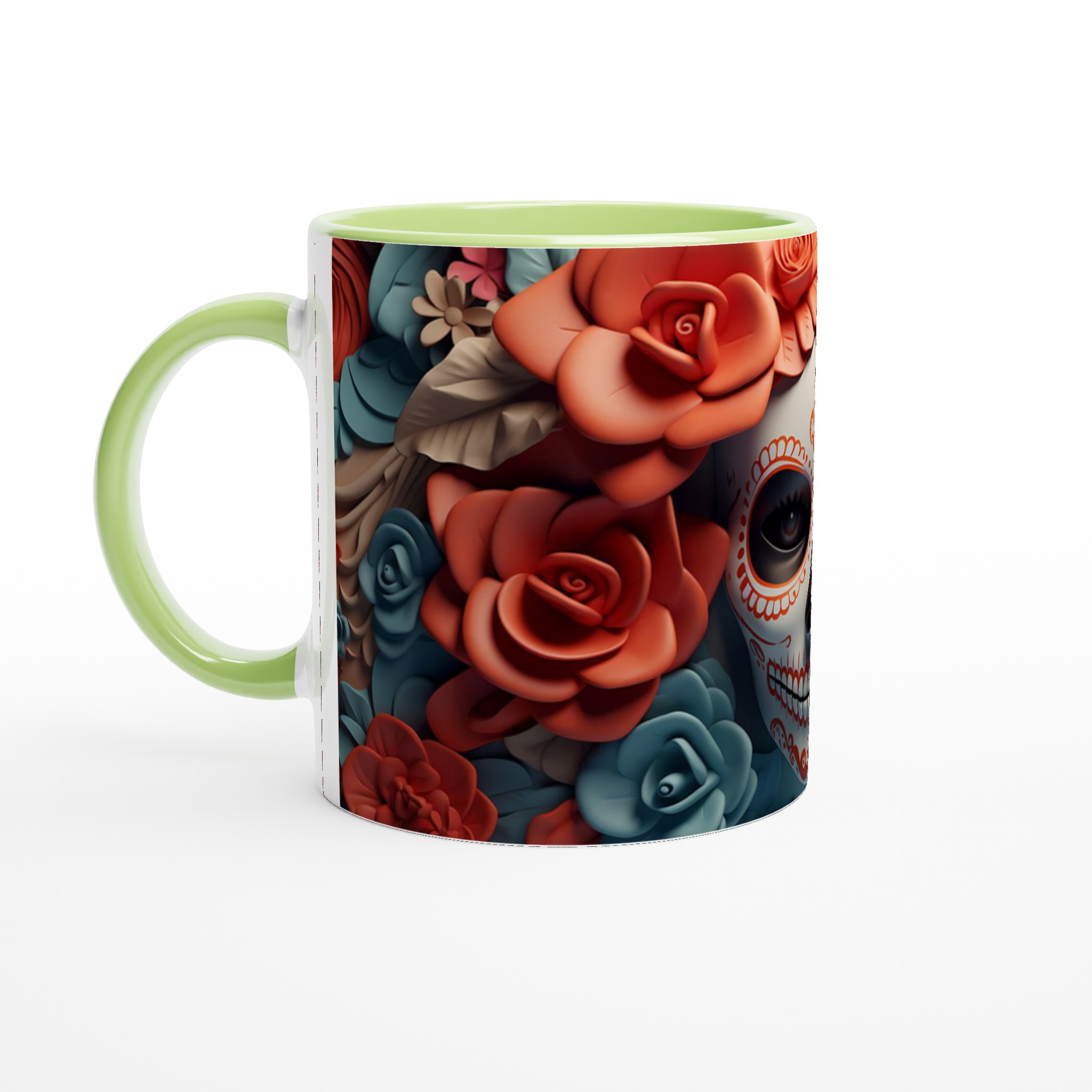 Sugar Skull Elegans Keramikmugg – Välj bland 7 Livfulla Färger 3 72bda418-3a85-4555-94be-e73e9b8db529