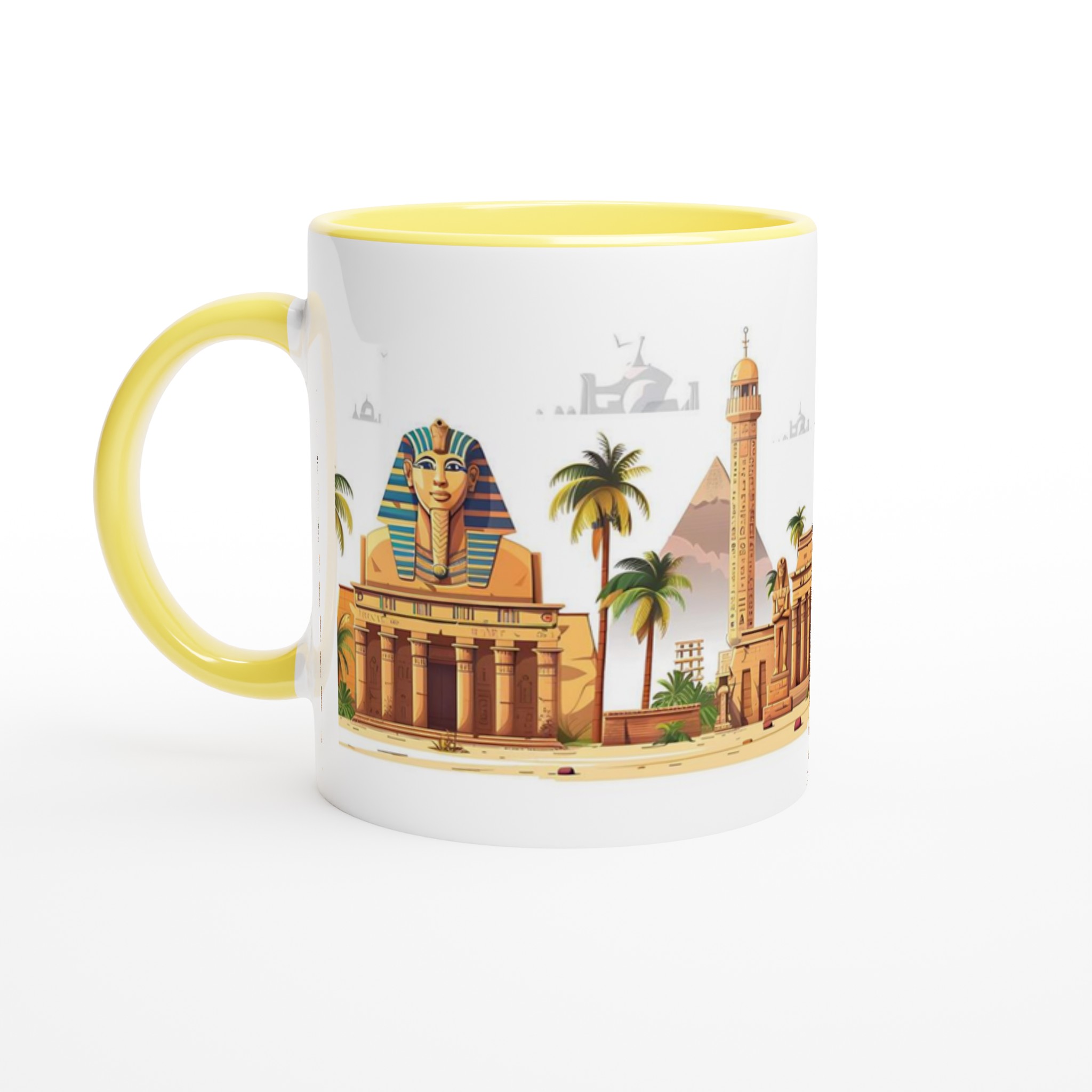 Egyptisk Horizon Mugg: Pyramider, Faraoner & Palmer – Välj din Färg! 5 73051b2a-fdd3-4d68-b043-5ffc57f3872a