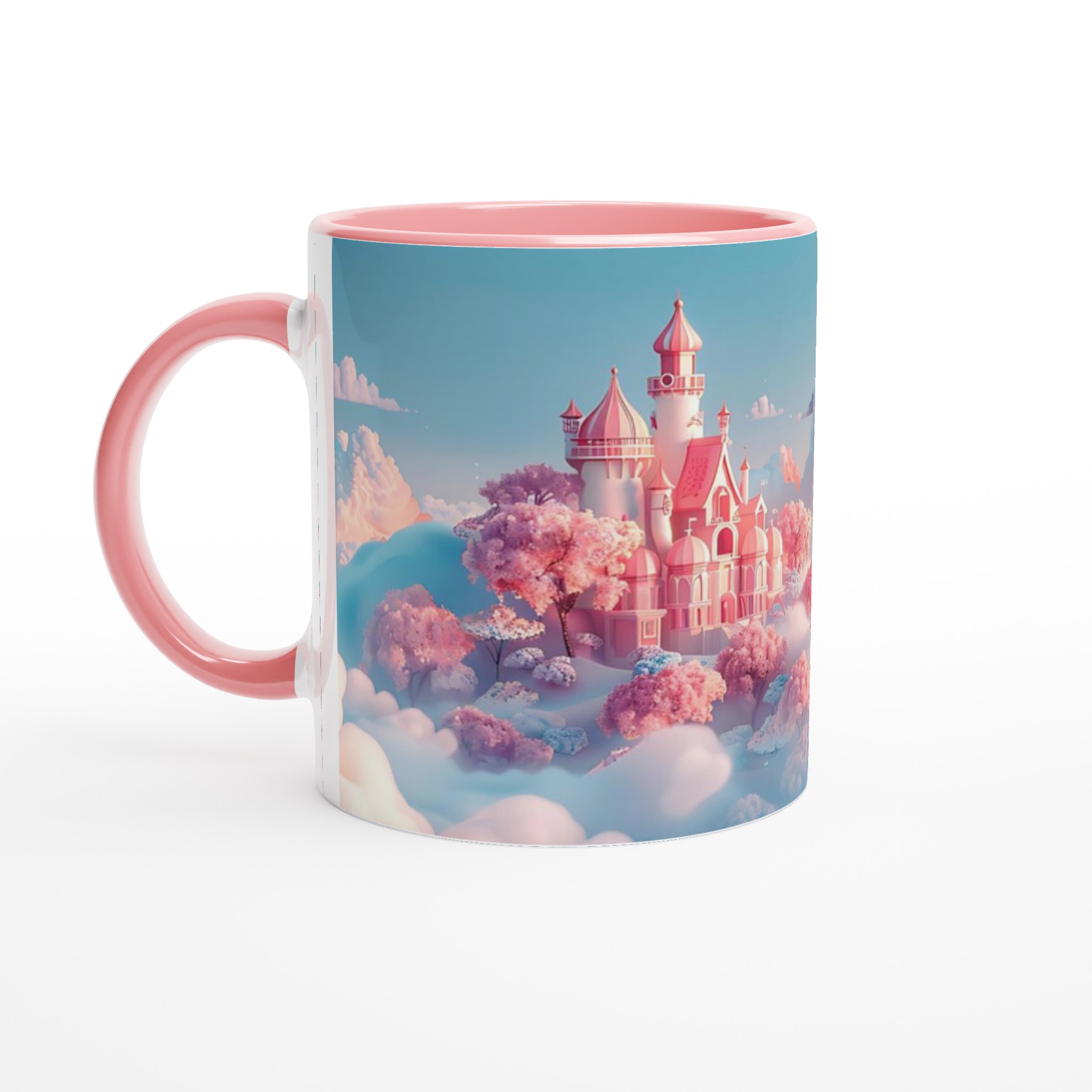 Drömlik Rosa Slott Mugg – 11 oz Keramisk Kaffekopp i Lekfull Pastell 6 7349a720-4d64-4185-9605-7b199a4f22be