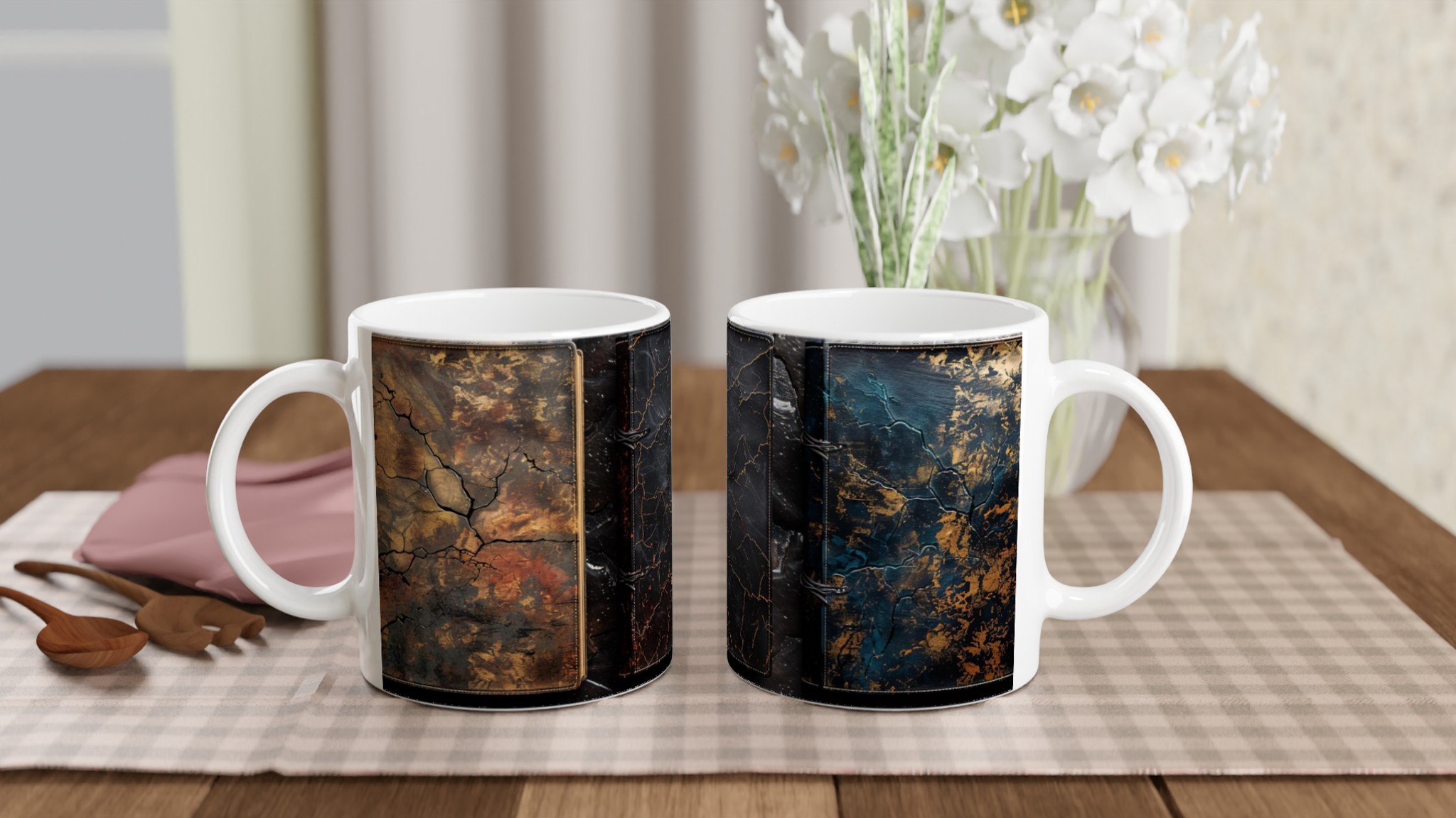 Vit 11oz keramisk mugg med sprickmönster – välj bland sju eleganta keramfärger 10 73687ba2-5fd8-4ca4-8234-1211dd5e4ca1