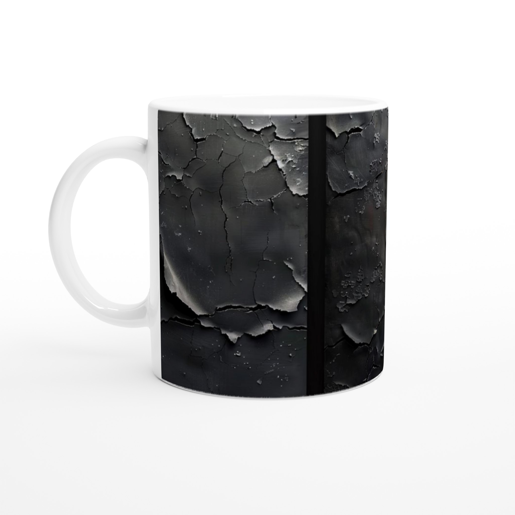 Industrial Elegance 11oz Keramisk Mugg – Rustik Textur med Röd Accent, Välj din färg! 1 73a526db-f5be-4e1a-bf97-57c7c47a9544