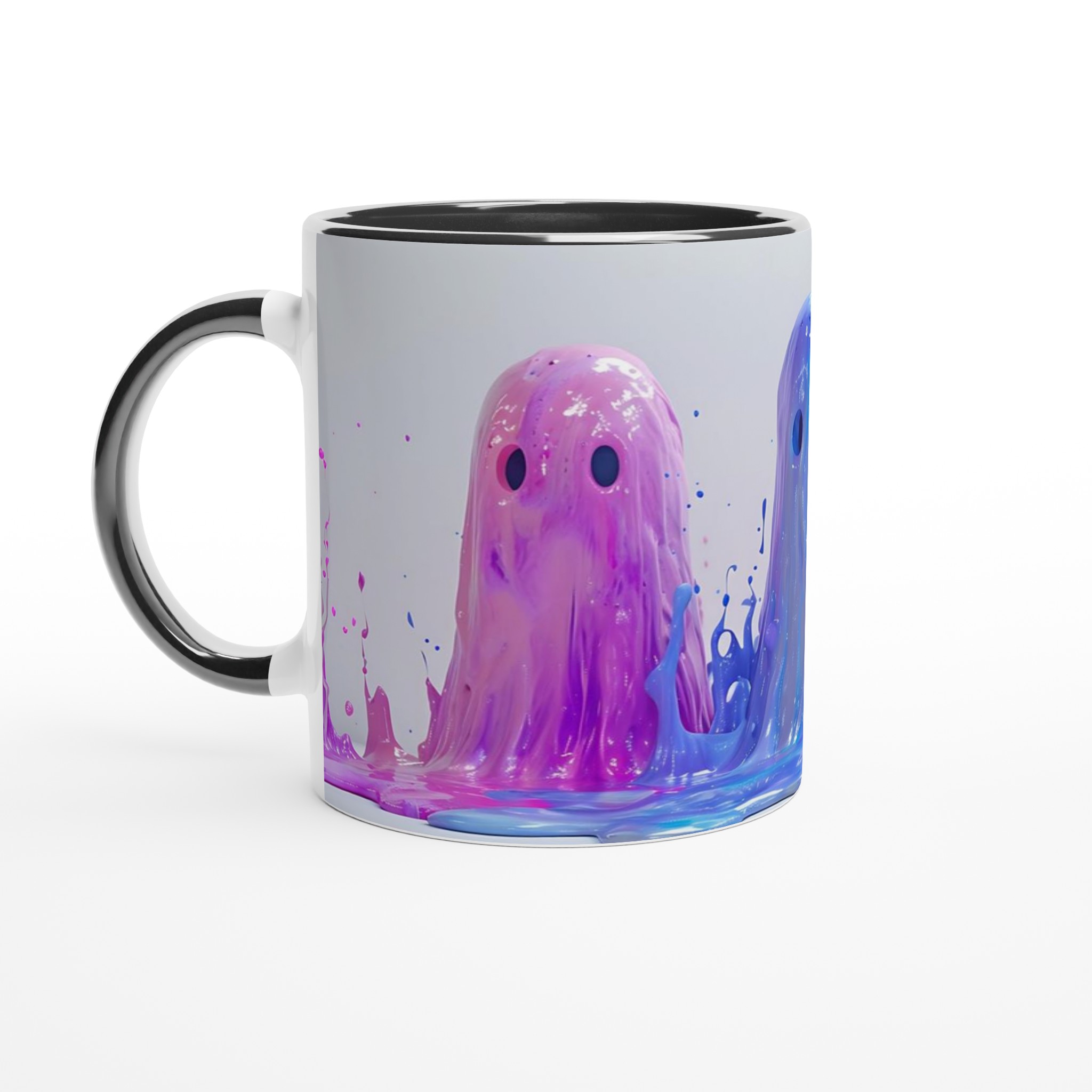 Mångfärgad Splatter Spöke 11oz Keramisk Mugg – Lekfull Design i Flera Färger 7 73e2c043-ddd0-48c6-a398-e3be31746bae