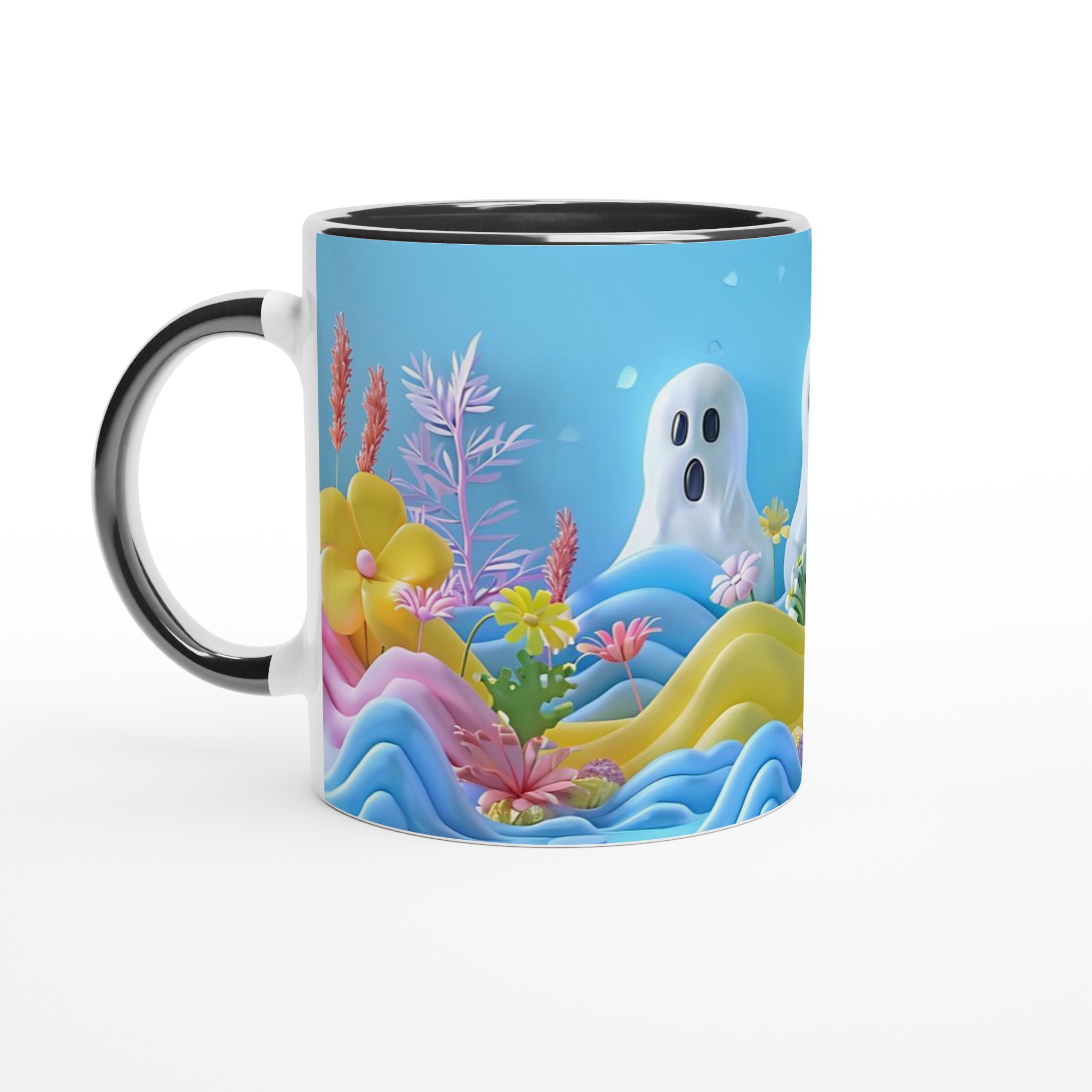 Pastel Ghost Garden 11oz Keramikmugg – Spöklikt Söt Design i Glada Färger 7 73f1a7a9-b52d-4788-9bca-7146cac4e1d8