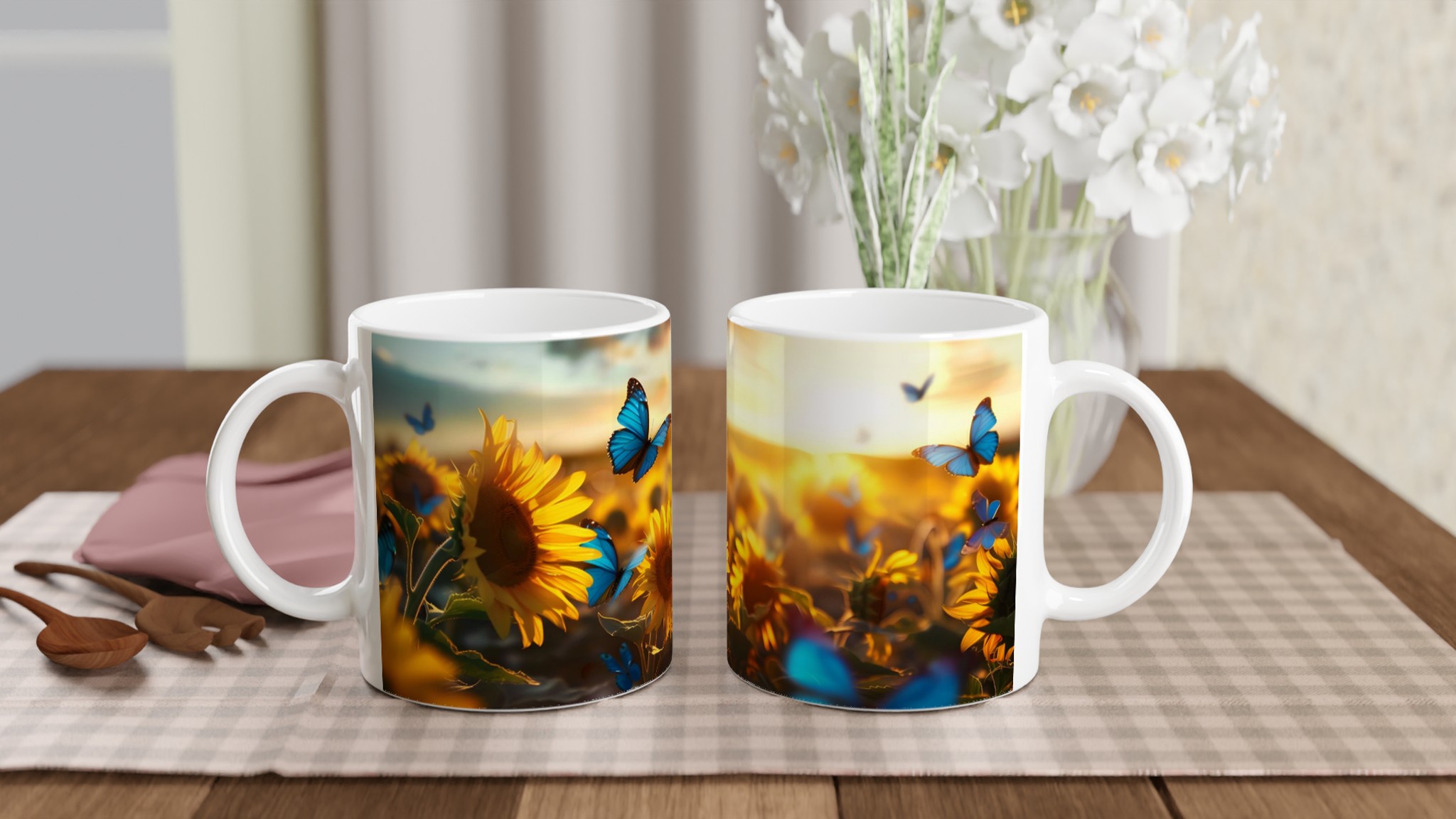 Solrosfältens Magiska Skönhet - 11oz Keramisk Mugg för Livfulla Stunder i Olika Färger 10 7400cb77-4319-4eb5-9764-f7f5858a6c51